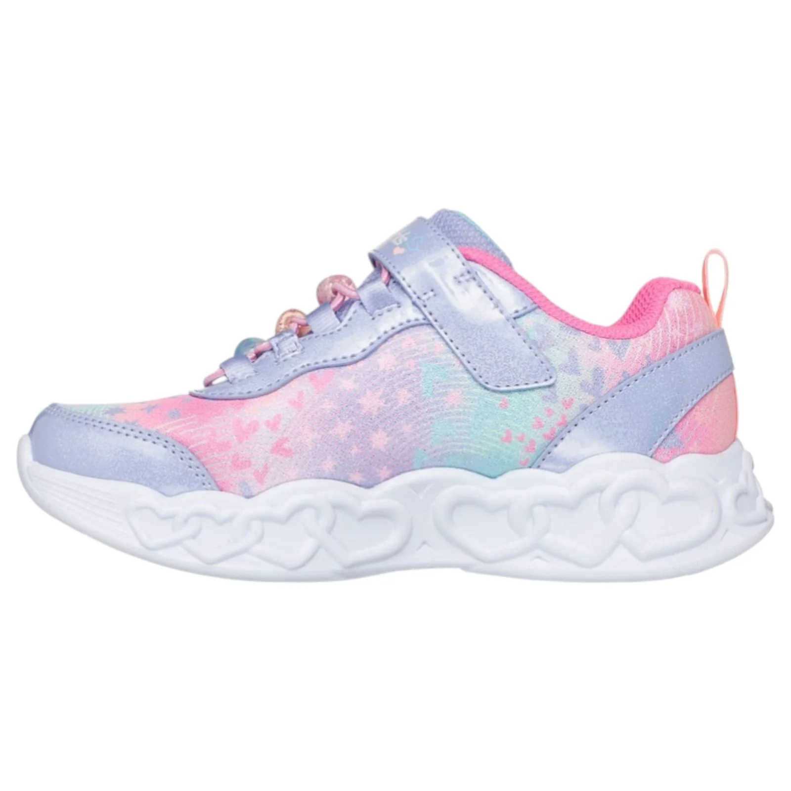 Skechers Infinite Heart Lights Heart Jewels Kids Shoes - Image 2