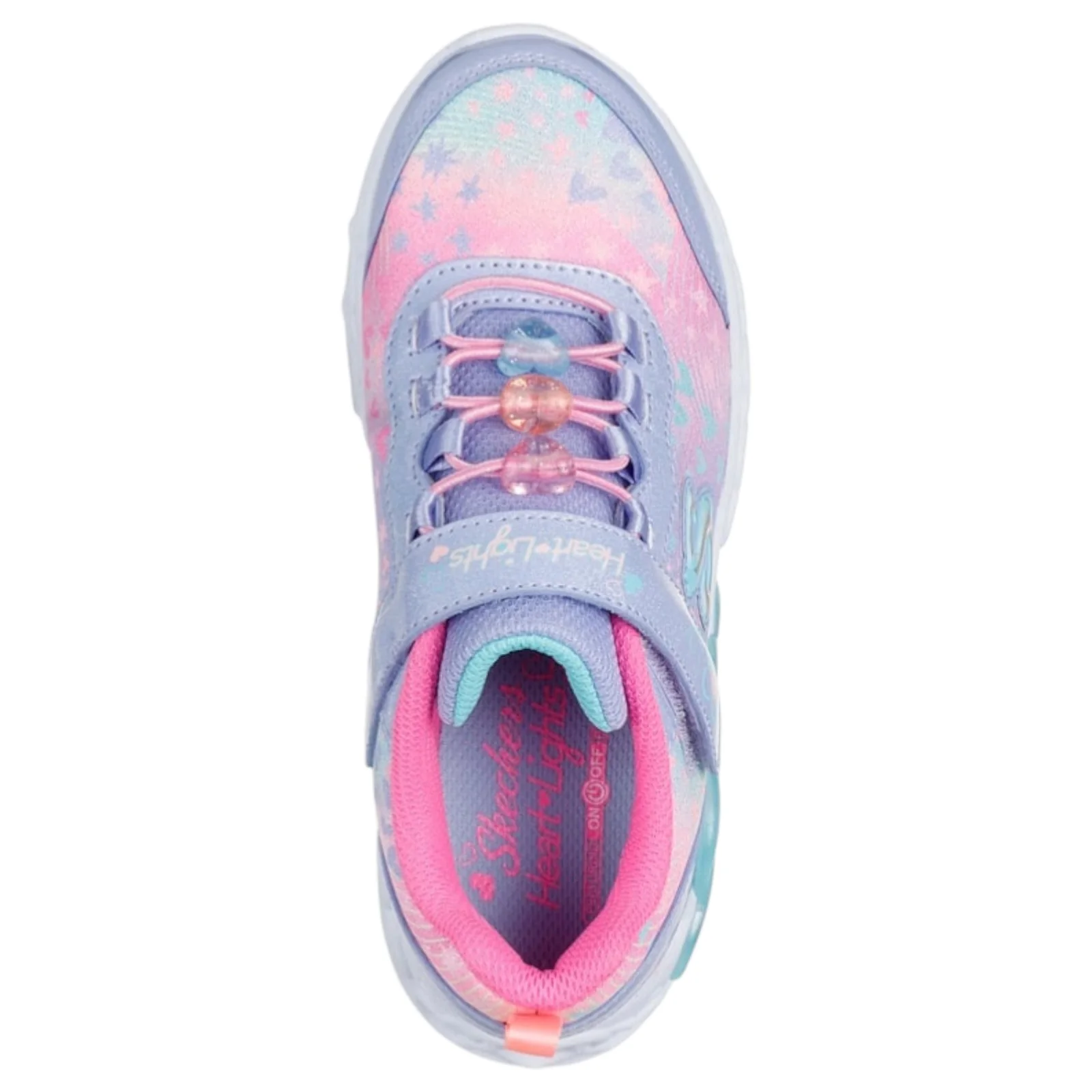 Skechers Infinite Heart Lights Heart Jewels Kids Shoes - Image 3