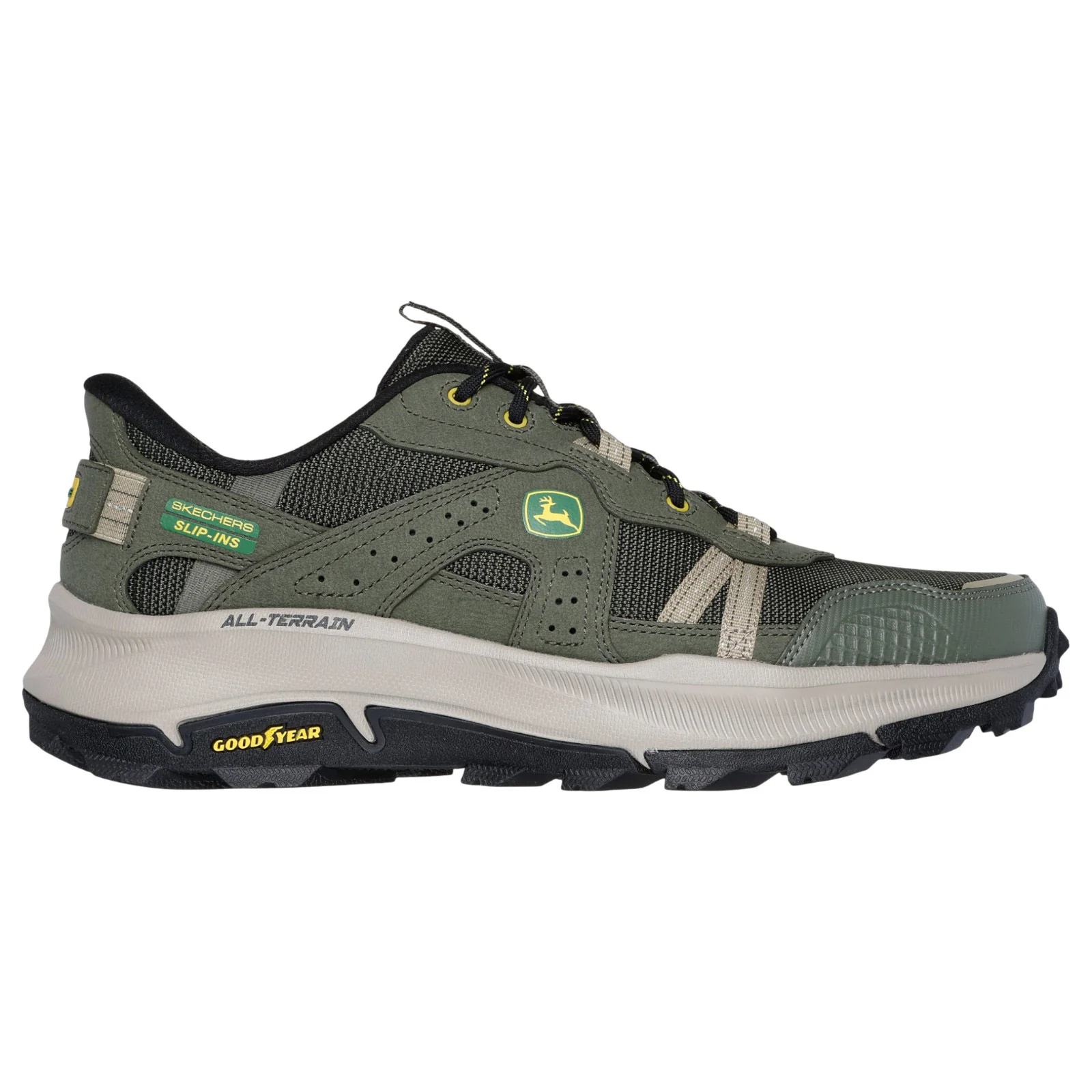 Skechers Equalizer 5.0 Trail Harvester Mens John Deere Slip Ins Leather and Mesh Shoes
