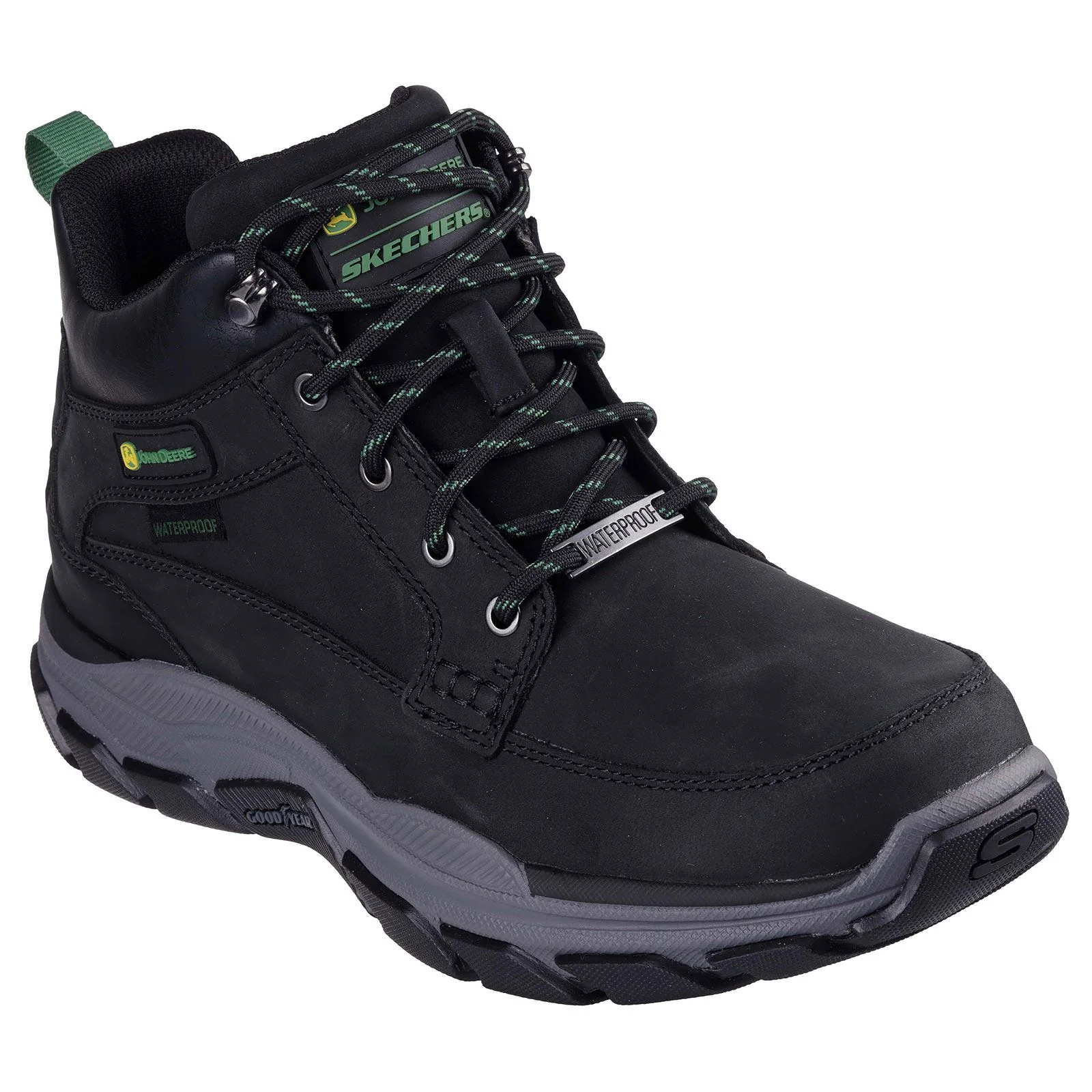 Skechers Respected Landin Mens John Deere Waterproof Mid Top Shoes - Image 5