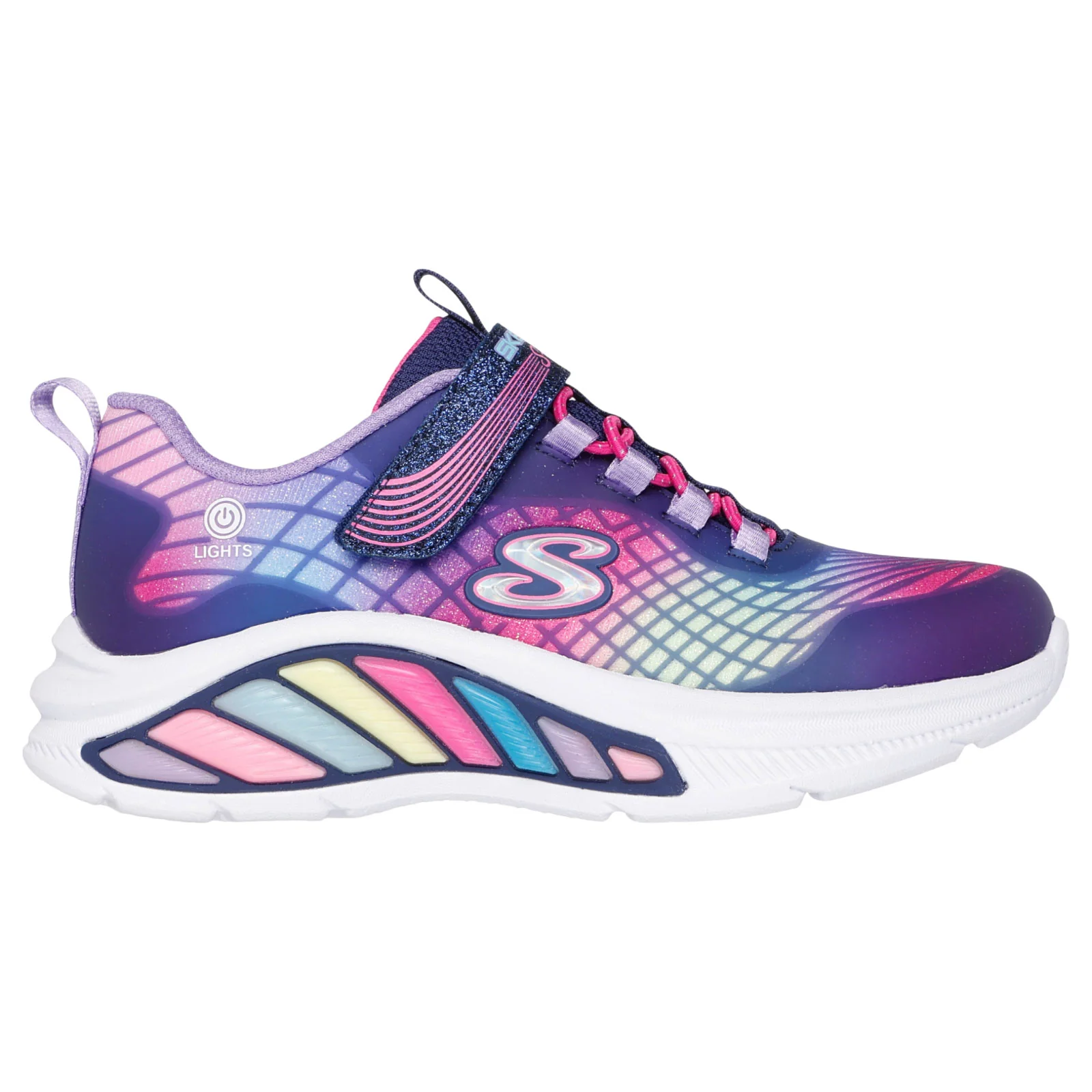 Skechers Rainbow Cruisers Reflectin Girls 3d Print Shoes