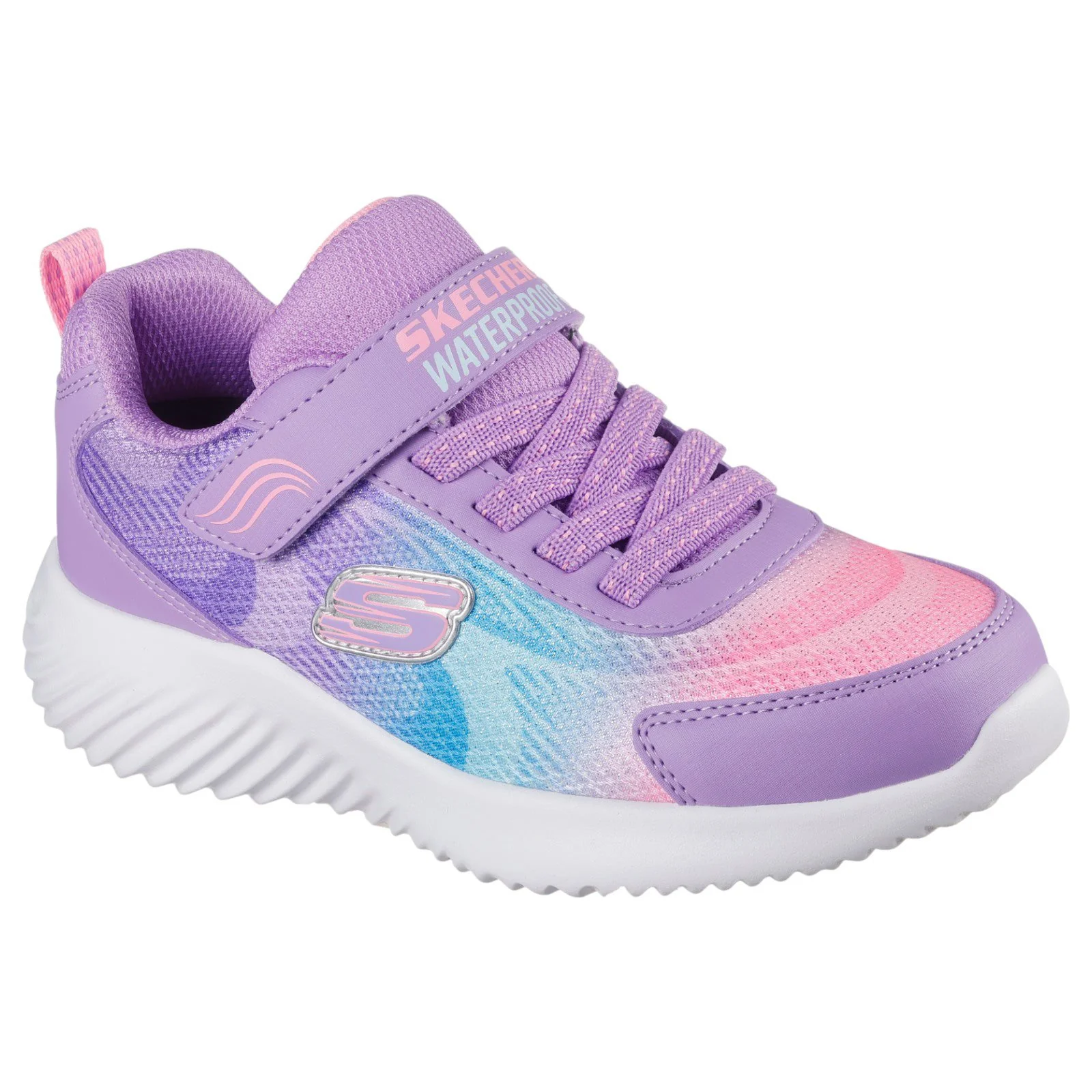 Skechers Bounder Hydra Cool Girls Waterproof Gore & Strap Sneaker - Image 5