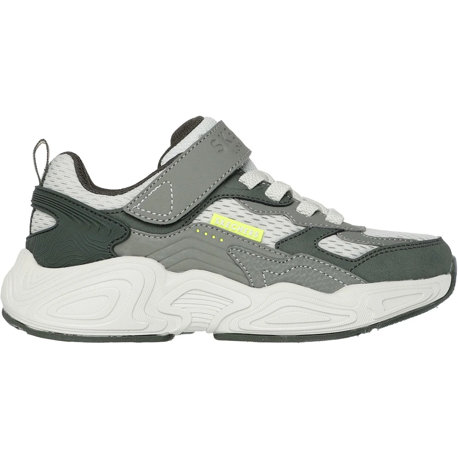 Skechers Junior Boys Mega-Quake Trainer Olive