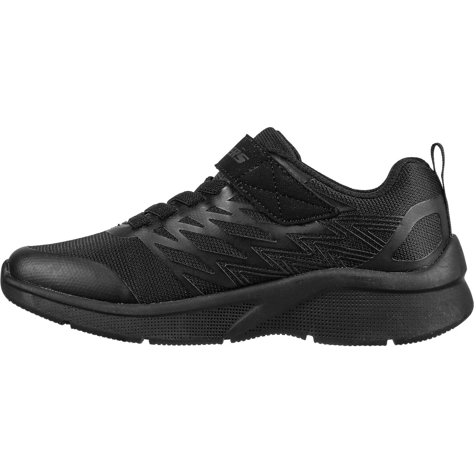 Skechers Junior Boys Microspec Texlor Trainers Black - Image 2