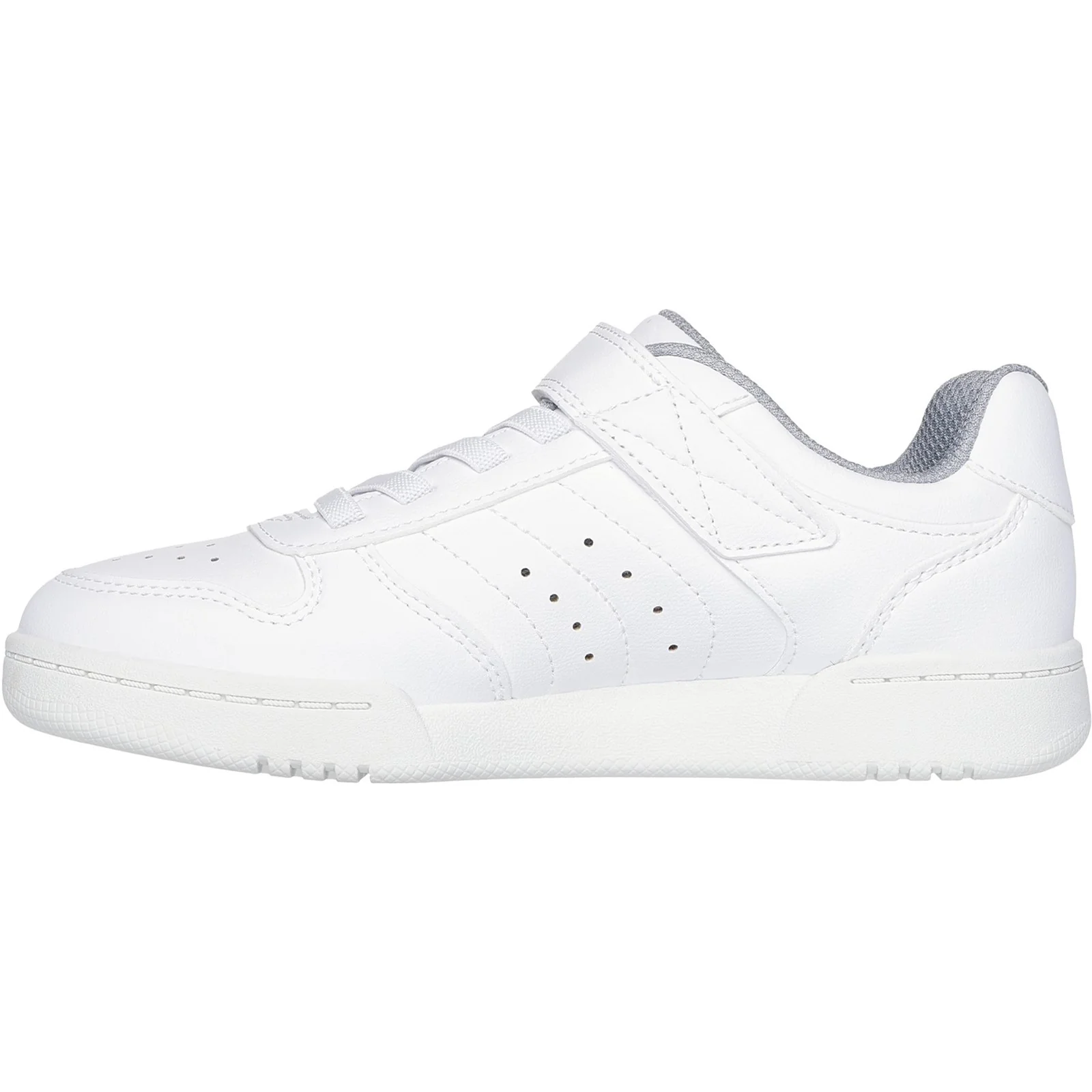 Skechers Junior Boys Quick Street Trainer White - Image 3