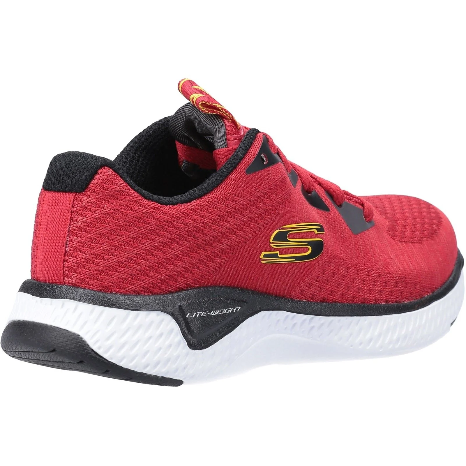 Skechers Junior Boys Solar Fuse Kryzik Lace Up Trainer Red - Image 4