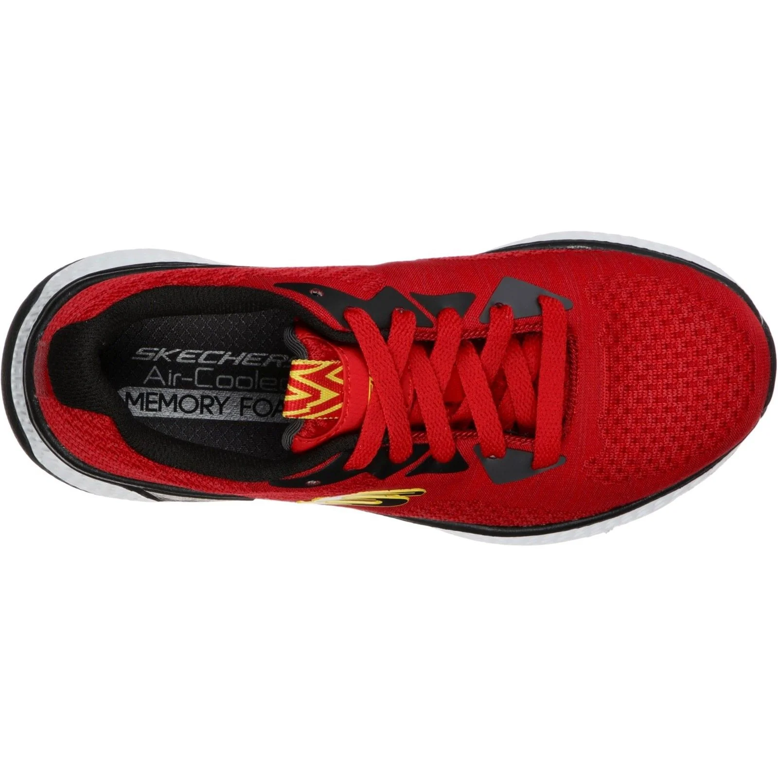 Skechers Junior Boys Solar Fuse Kryzik Lace Up Trainer Red - Image 6