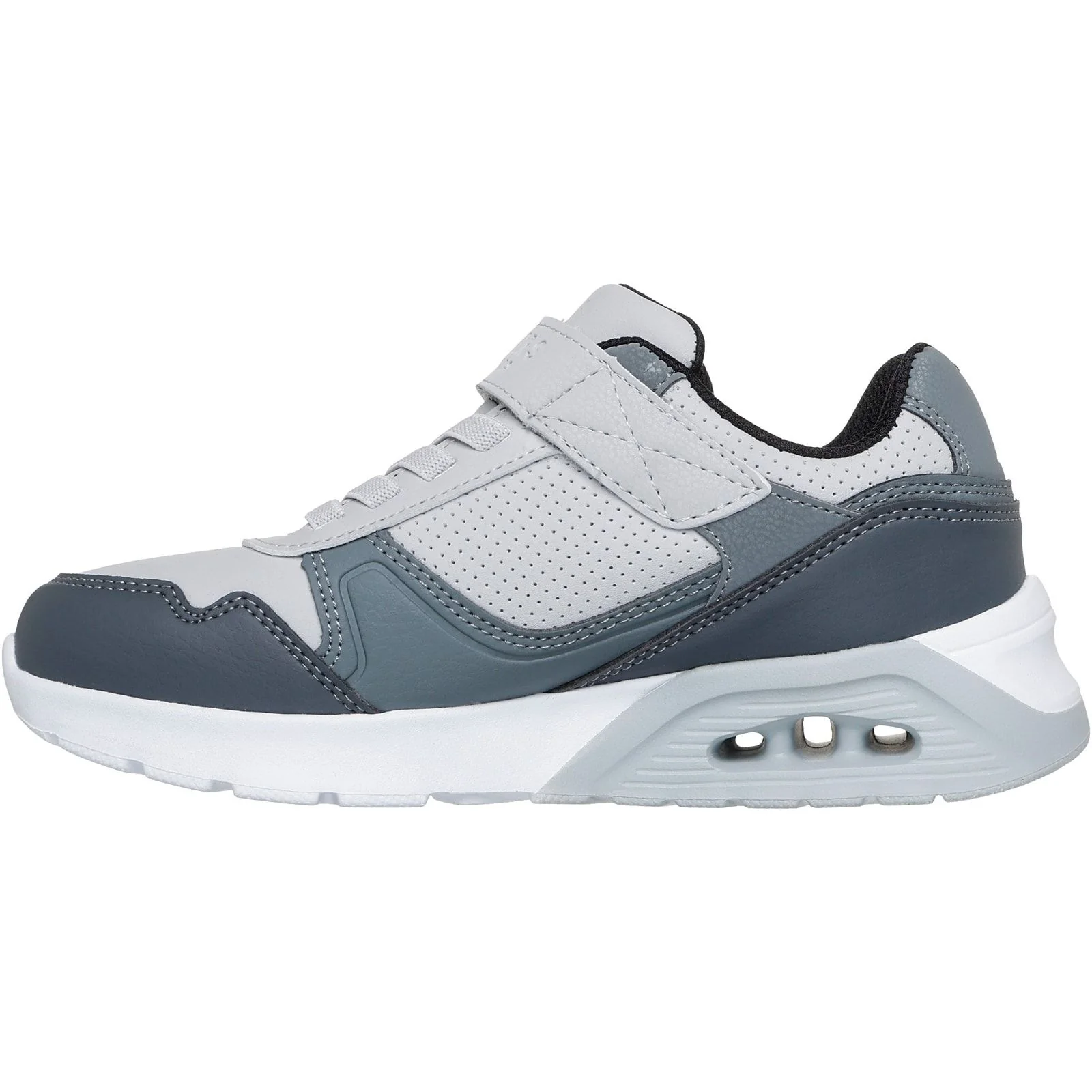 Skechers Junior Boys Uno Lite 2.0 Pillar Duo Trainer Light Grey - Image 2