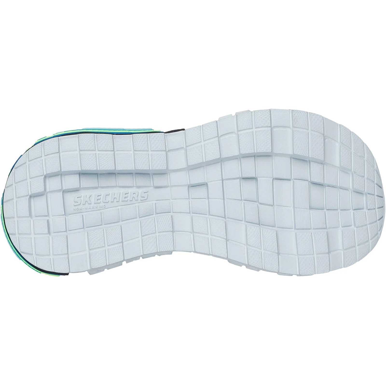 Skechers Junior Girls Black/Blue/Lime - Image 2