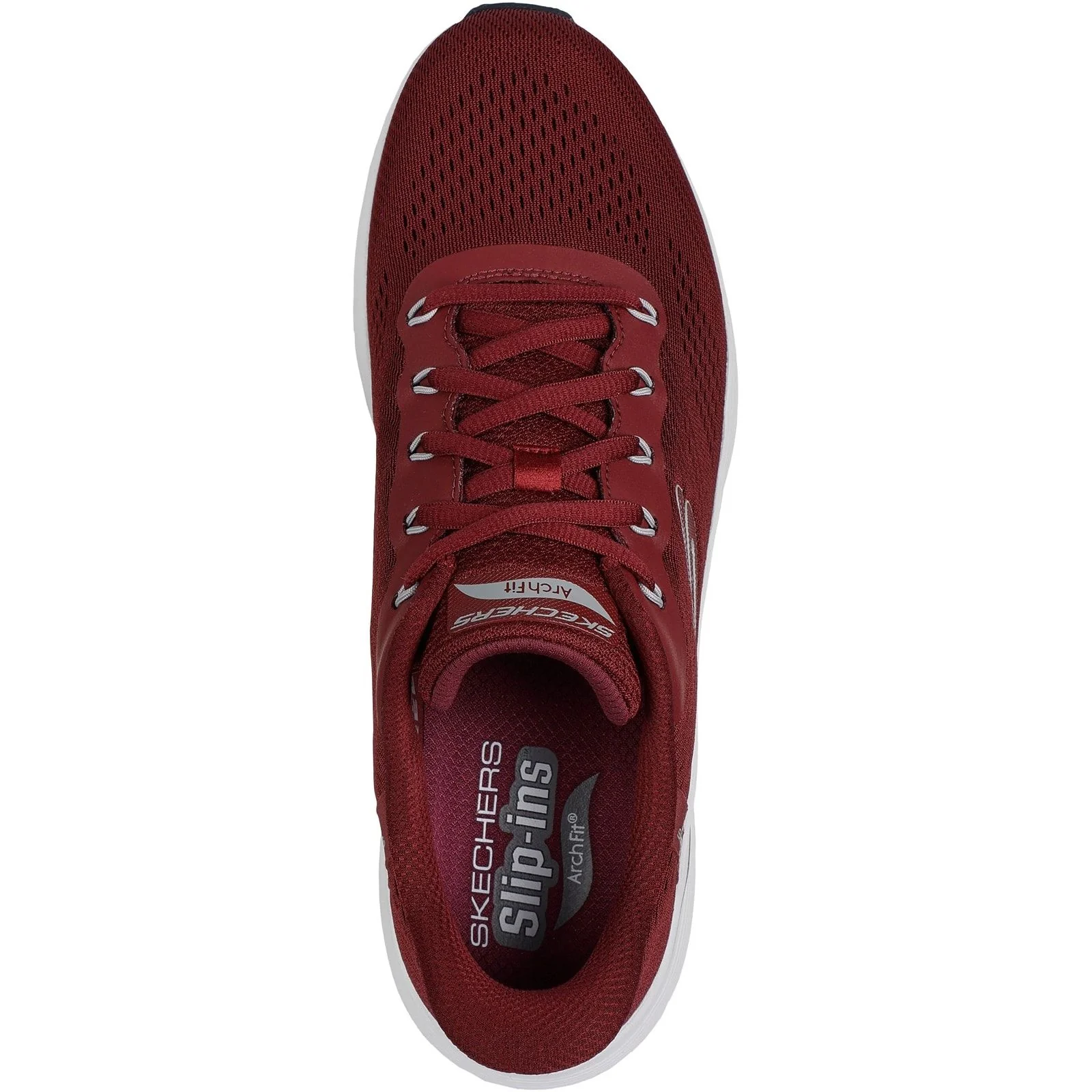 Skechers Mens Arch Fit 2.0 Lestur Trainer Burgundy - Image 3