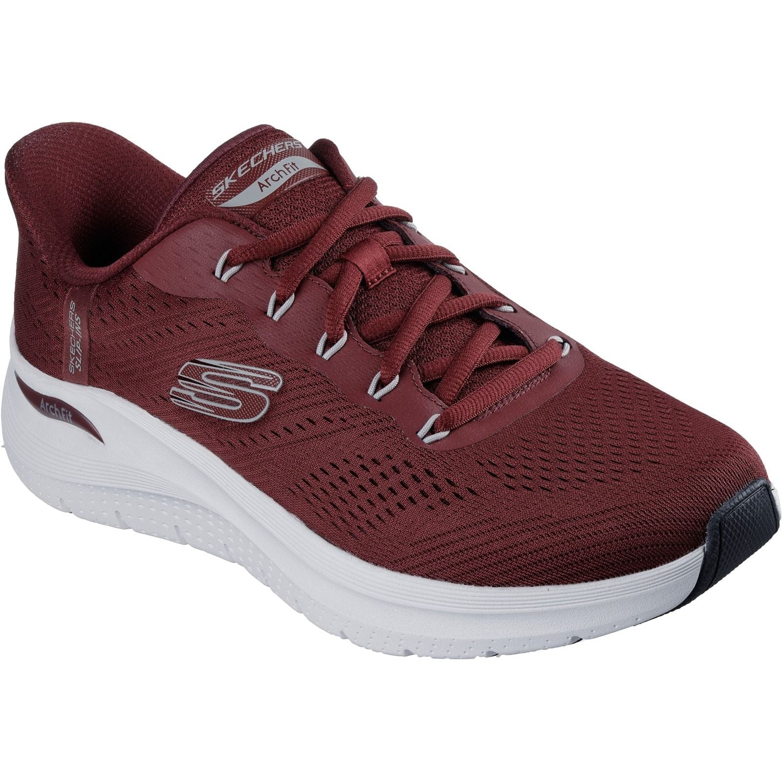 Skechers Mens Arch Fit 2.0 Lestur Trainer Burgundy - Image 5