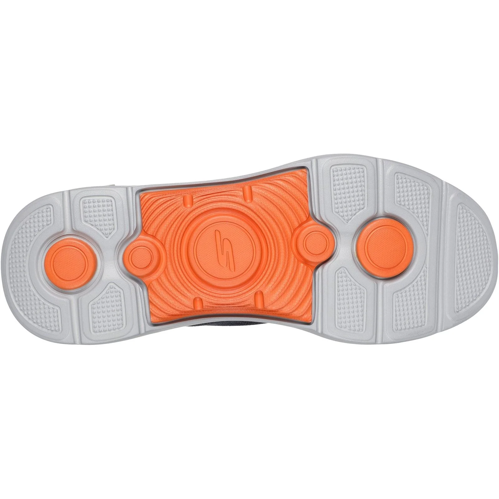 Skechers Mens Arch Fit 2.0 Simplicity 2 Shoes Charcoal/Orange - Image 4
