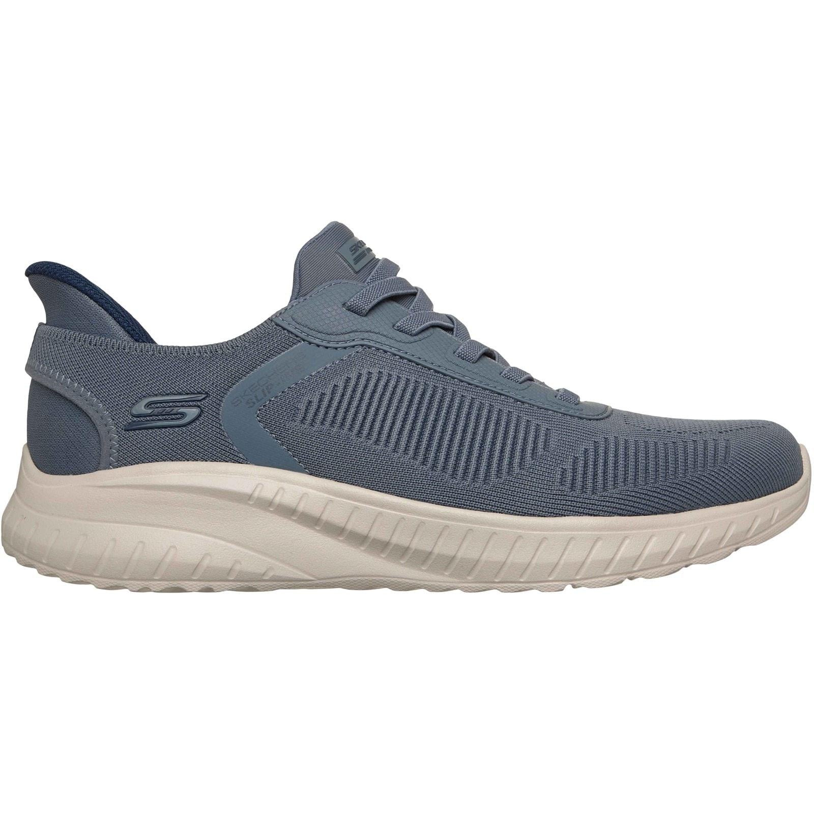 Skechers Mens BOBS Sport Squad Chaos Solid Step Shoe Slate