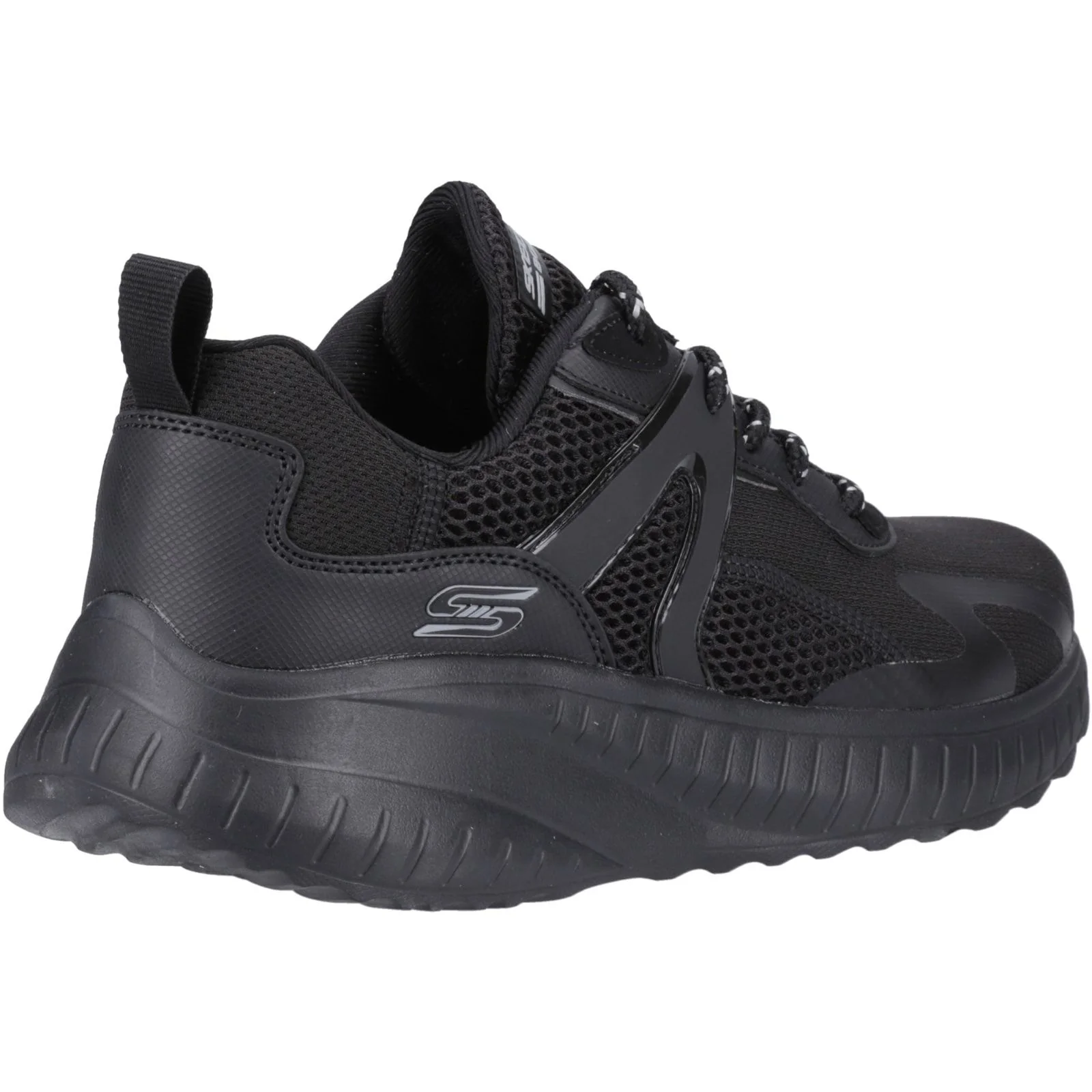 Skechers Mens Bobs Squad Chaos Elevated Drift Trainers Black - Image 5