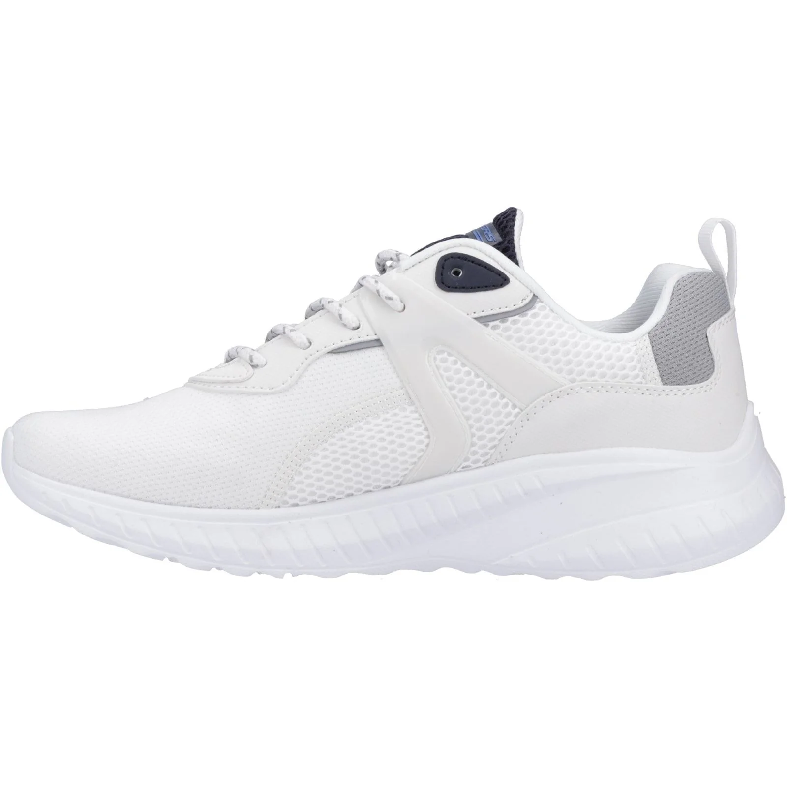 Skechers Mens Bobs Squad Chaos Elevated Drift Trainers White/Multi - Image 2