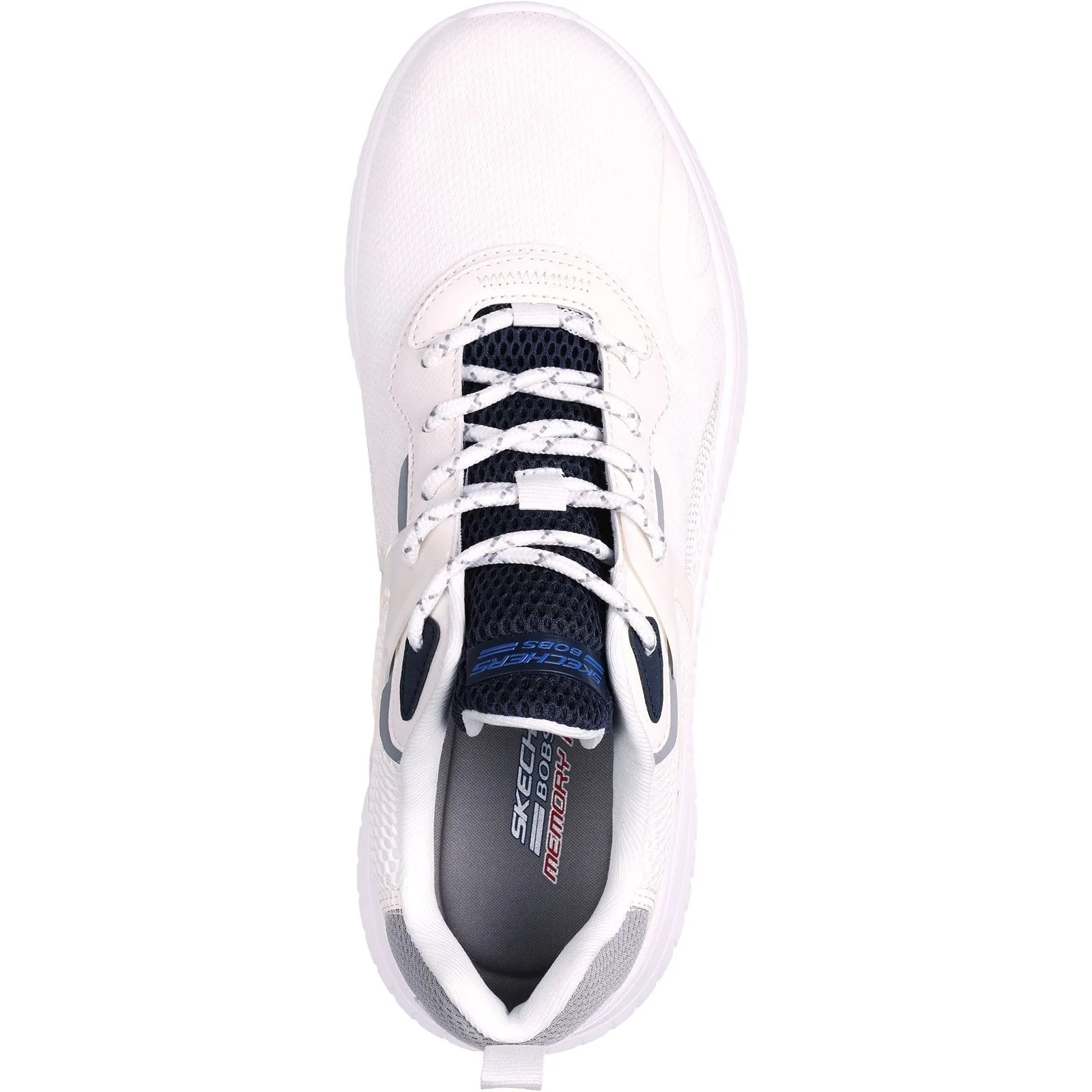 Skechers Mens Bobs Squad Chaos Elevated Drift Trainers White/Multi - Image 4