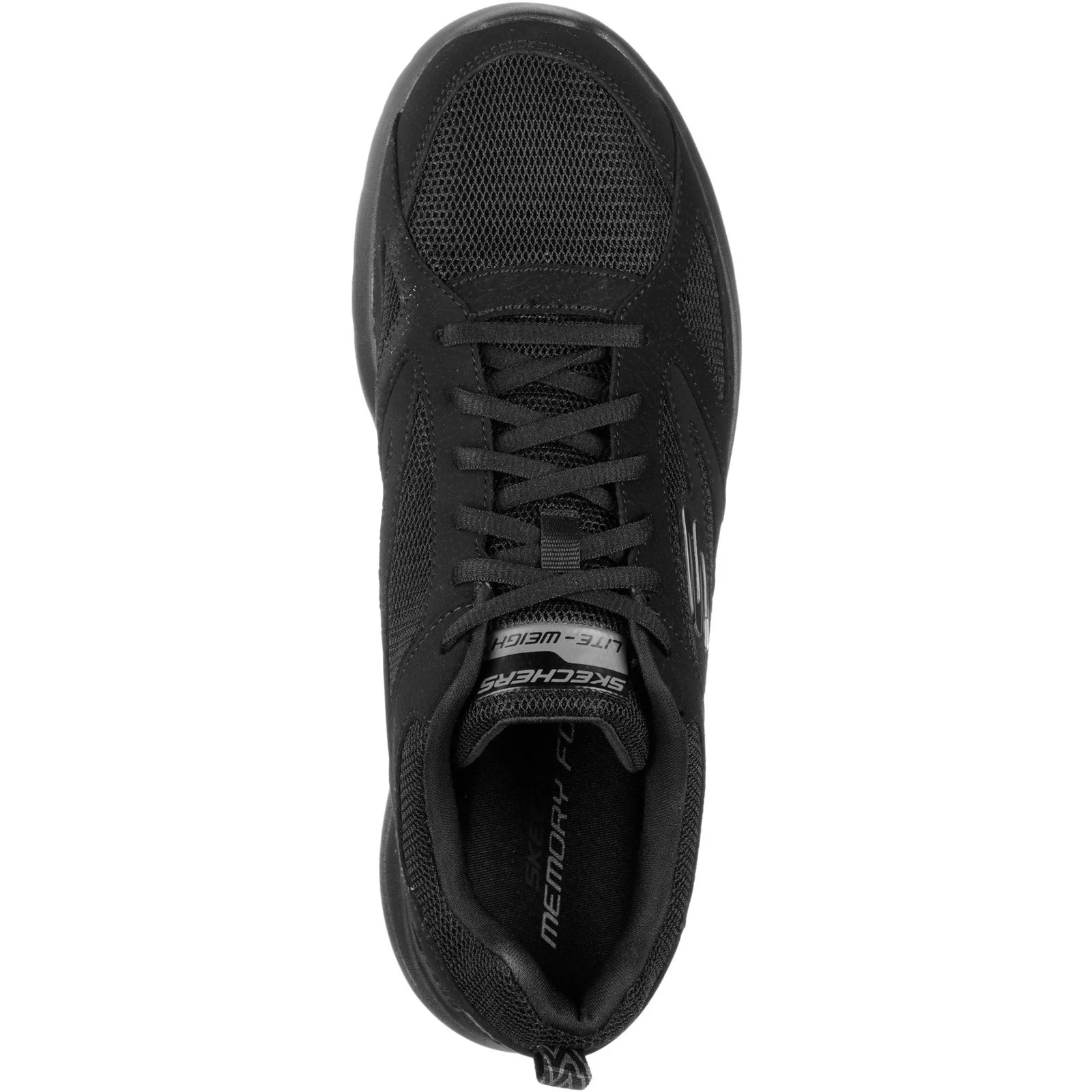 Skechers Mens Dynamight 2.0 Lace Up Memory Foam Trainer Black - Image 4