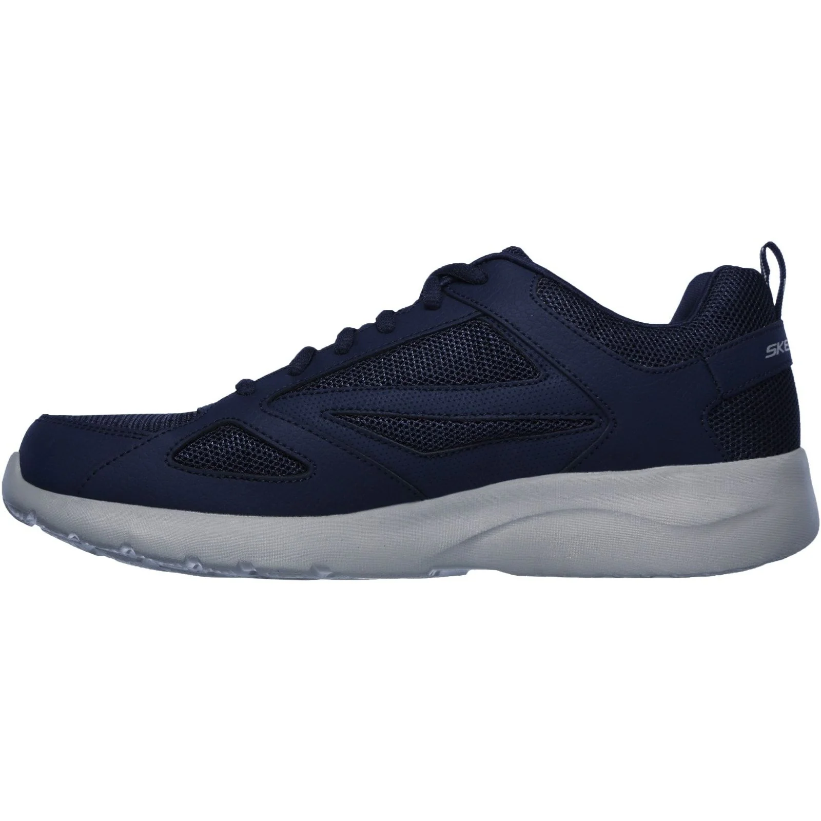Skechers Mens Dynamight 2.0 Lace Up Memory Foam Trainer Navy - Image 2
