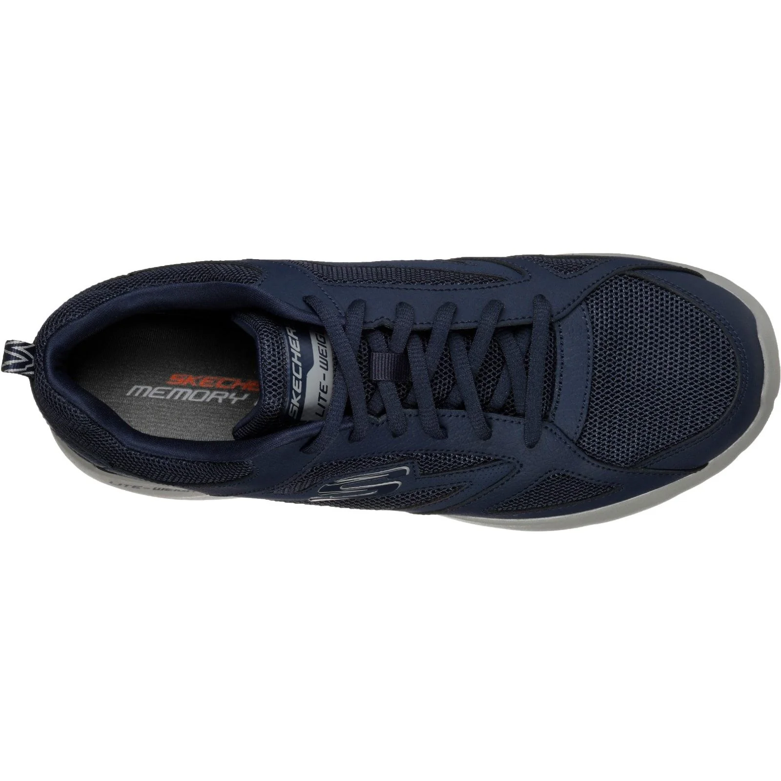 Skechers Mens Dynamight 2.0 Lace Up Memory Foam Trainer Navy - Image 5
