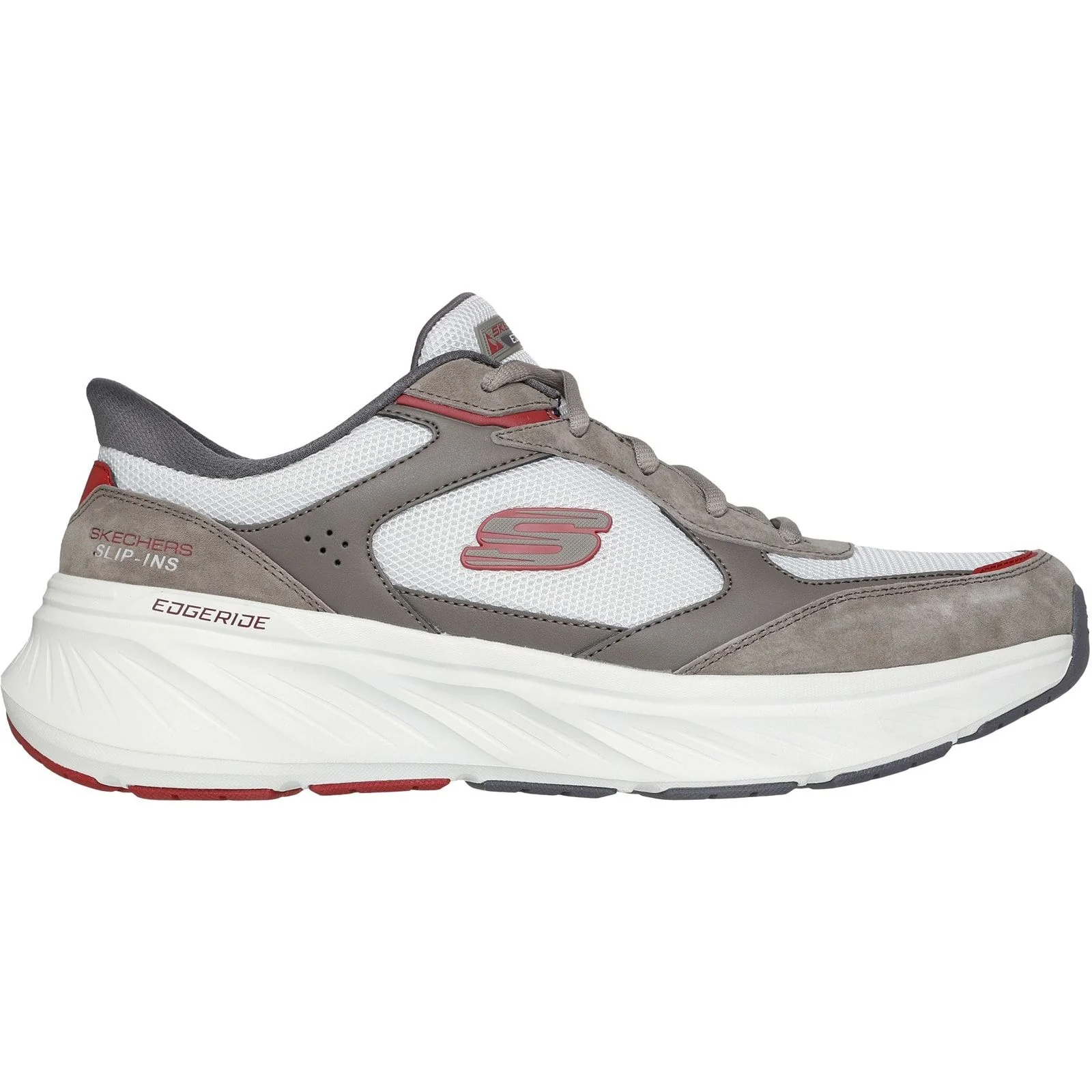 Skechers Mens Edgeride Erlon Trainer Brown/Multi