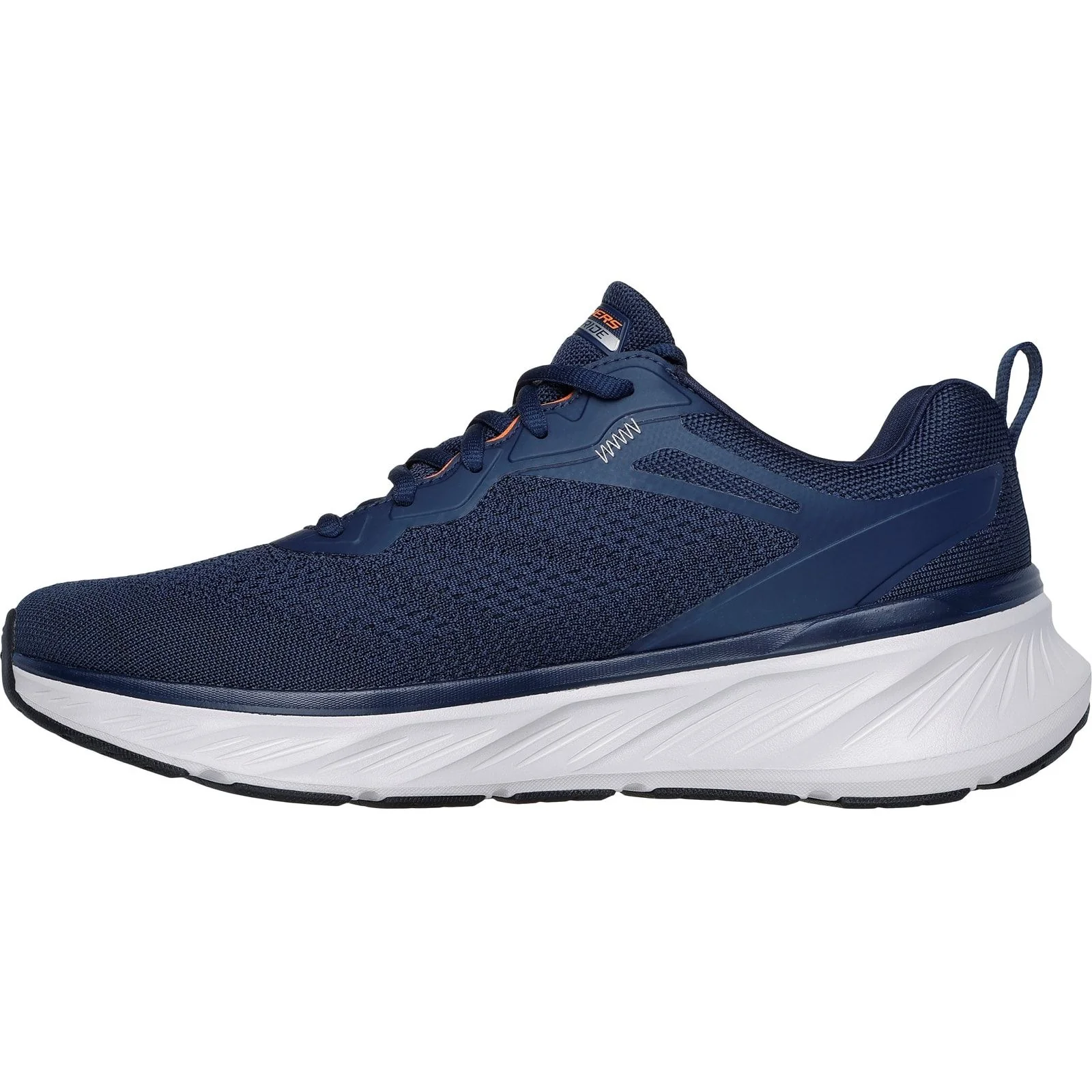 Skechers Mens Edgeride Exxo Shoes Navy/Orange - Image 2