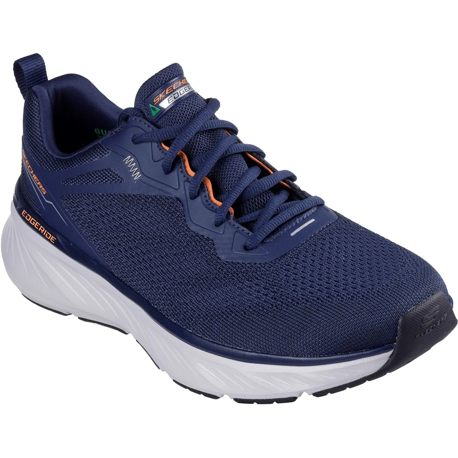 Skechers Mens Edgeride Exxo Shoes Navy/Orange - Image 5