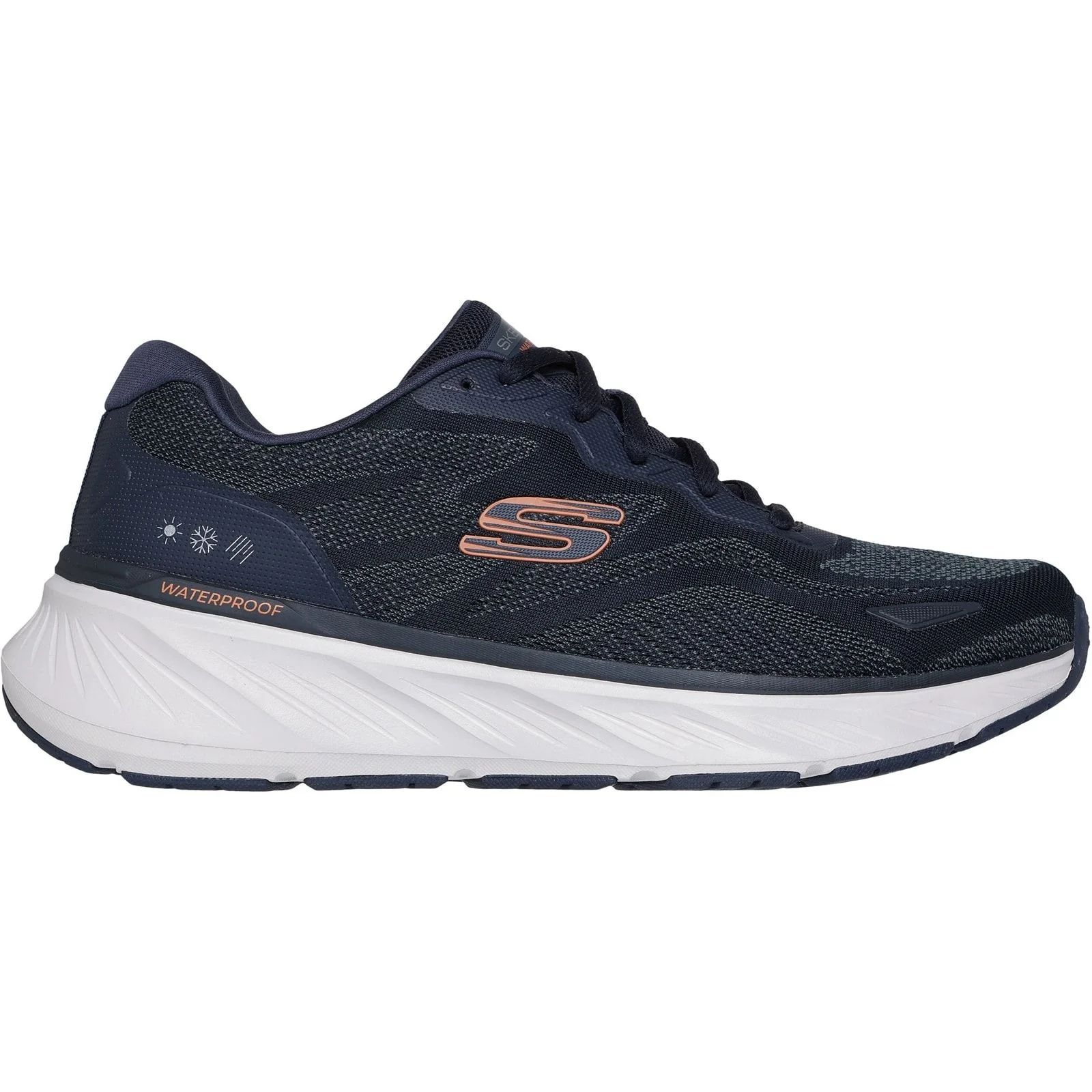 Skechers Mens Edgeride Konzo Shoe Navy/Orange