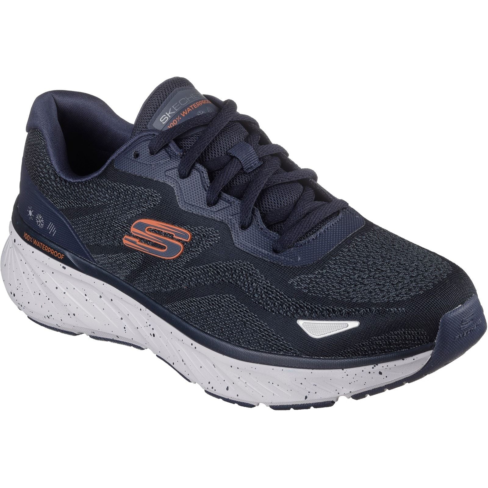 Skechers Mens Edgeride Konzo Shoe Navy/Orange - Image 5