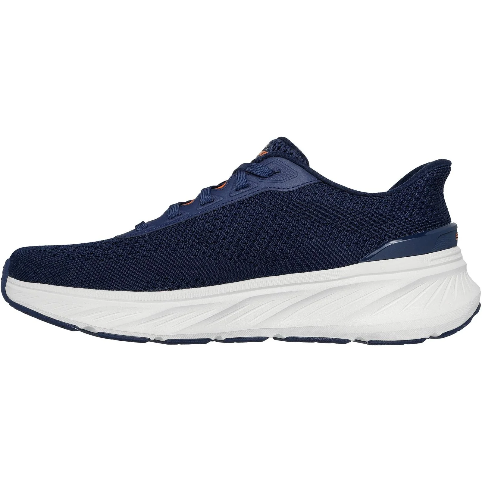 Skechers Mens Edgeride Trainer Navy/Orange - Image 2