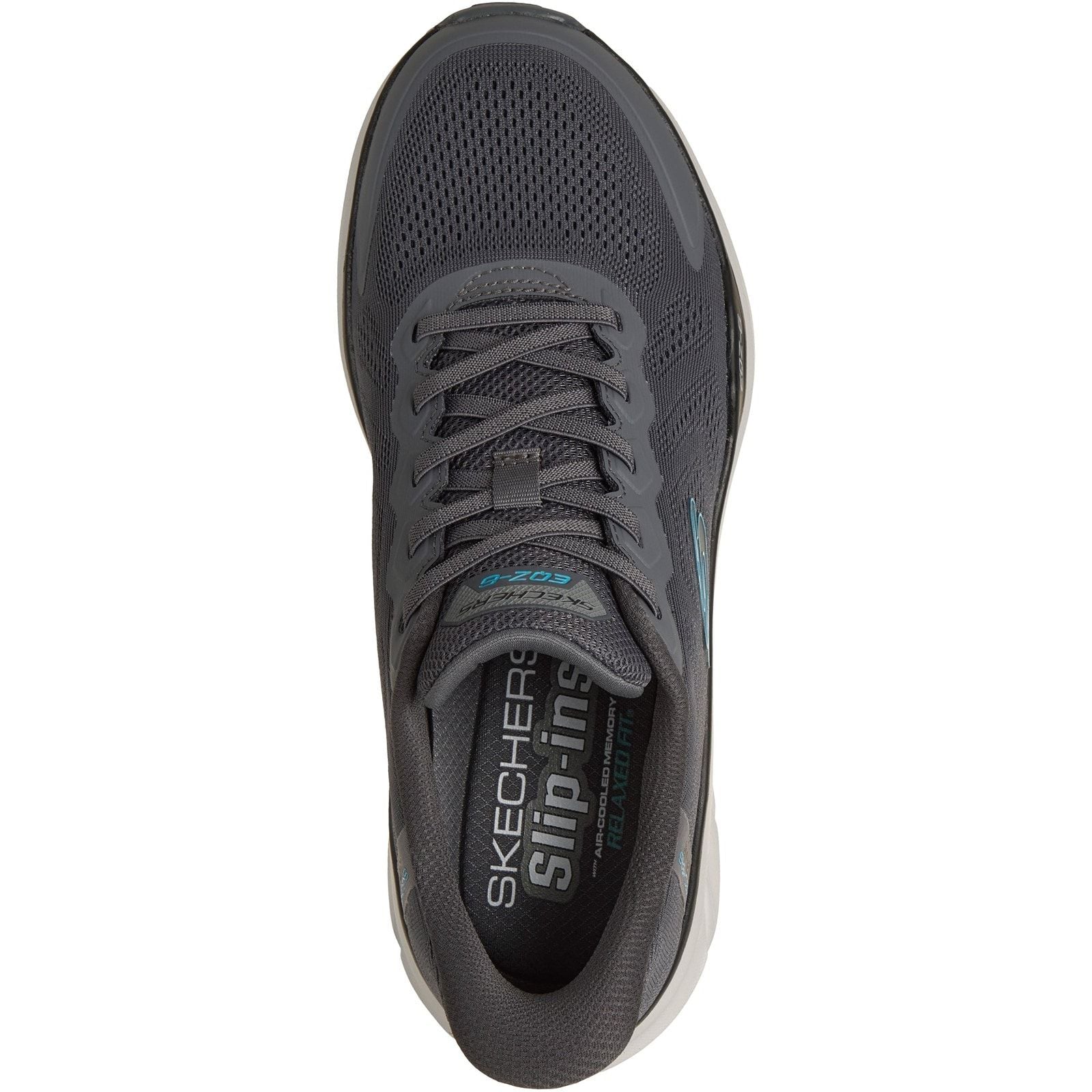 Skechers Mens Equalizer 6.0 Trainer Charcoal/Blue - Image 3
