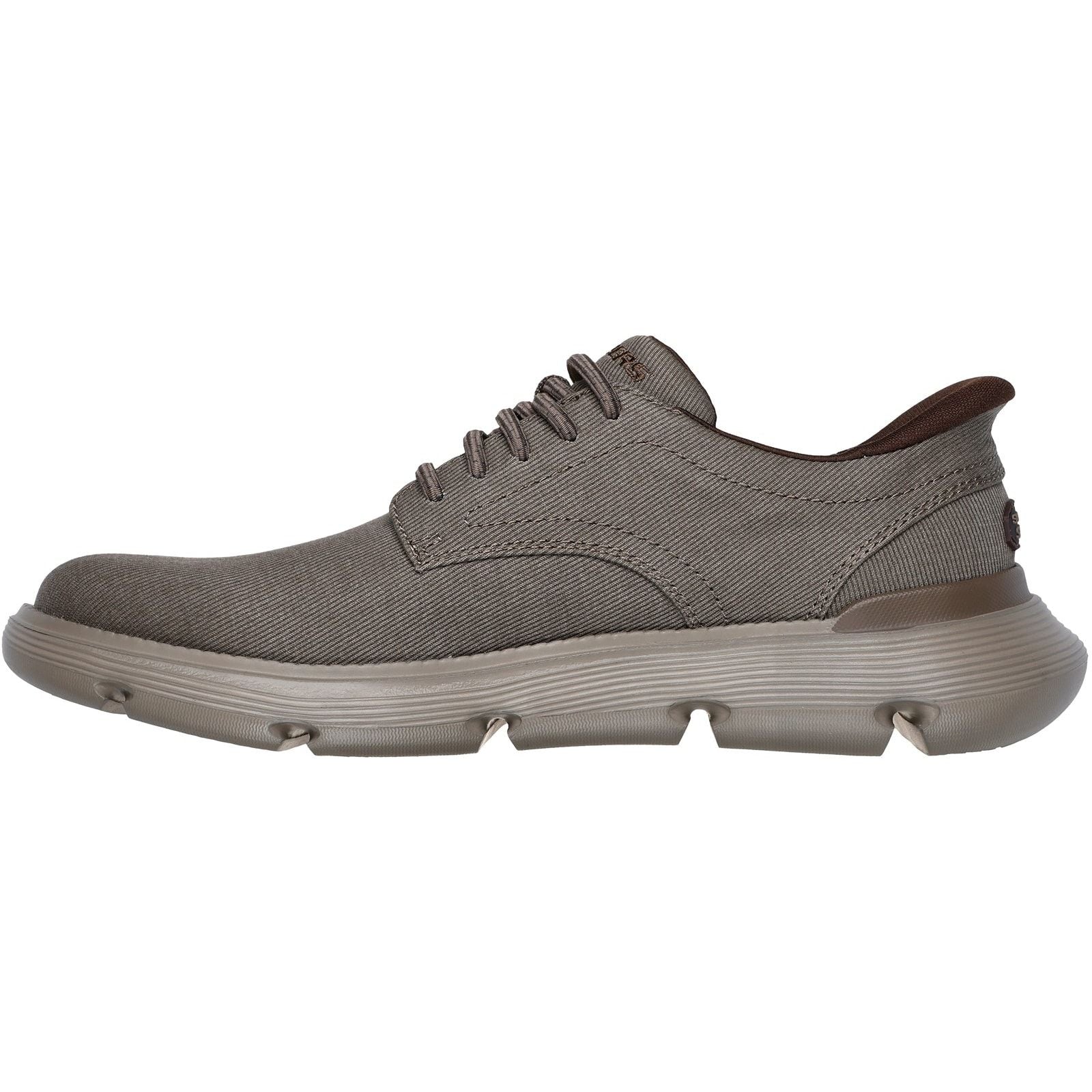 Skechers Mens Garza Clive Shoe Dark Taupe - Image 2