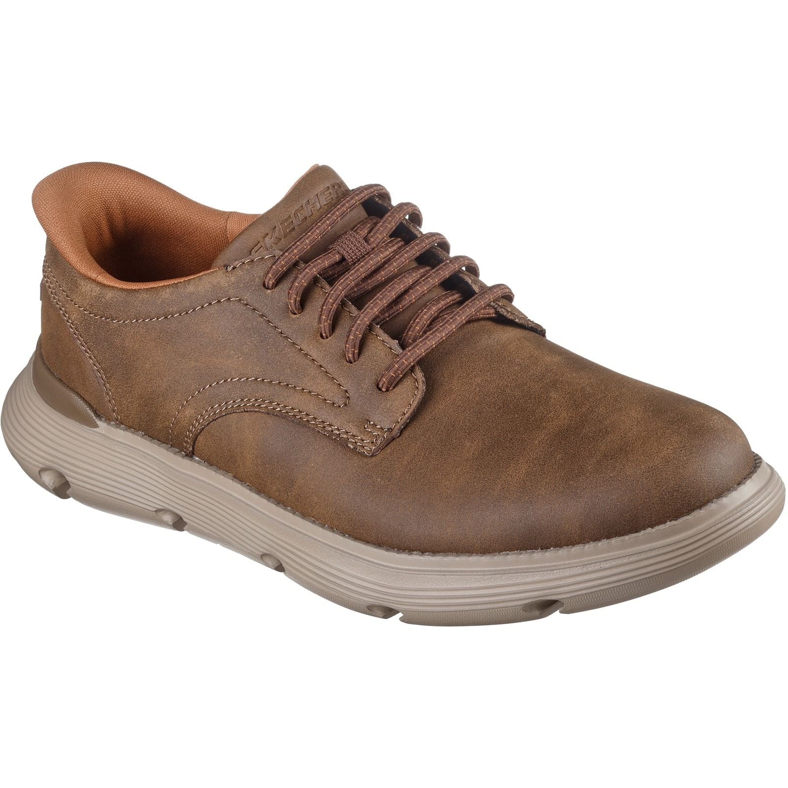 Skechers Mens Garza Duran Shoe Taupe - Image 5