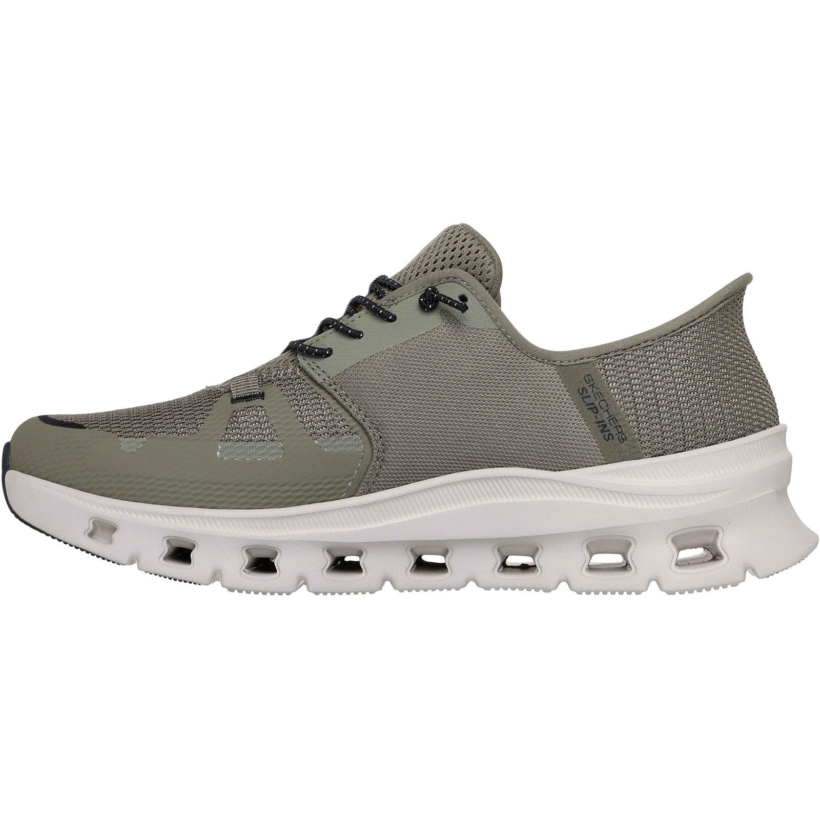 Skechers Mens Glide-Step Pro Shoe Olive/Black - Image 2