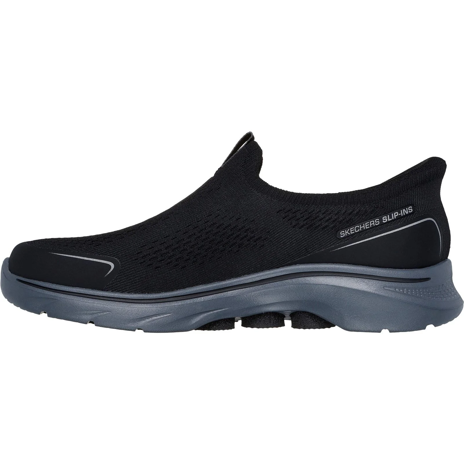 Skechers Mens GO WALK 7 Easy On Evolution Trainer Black/Charcoal - Image 2
