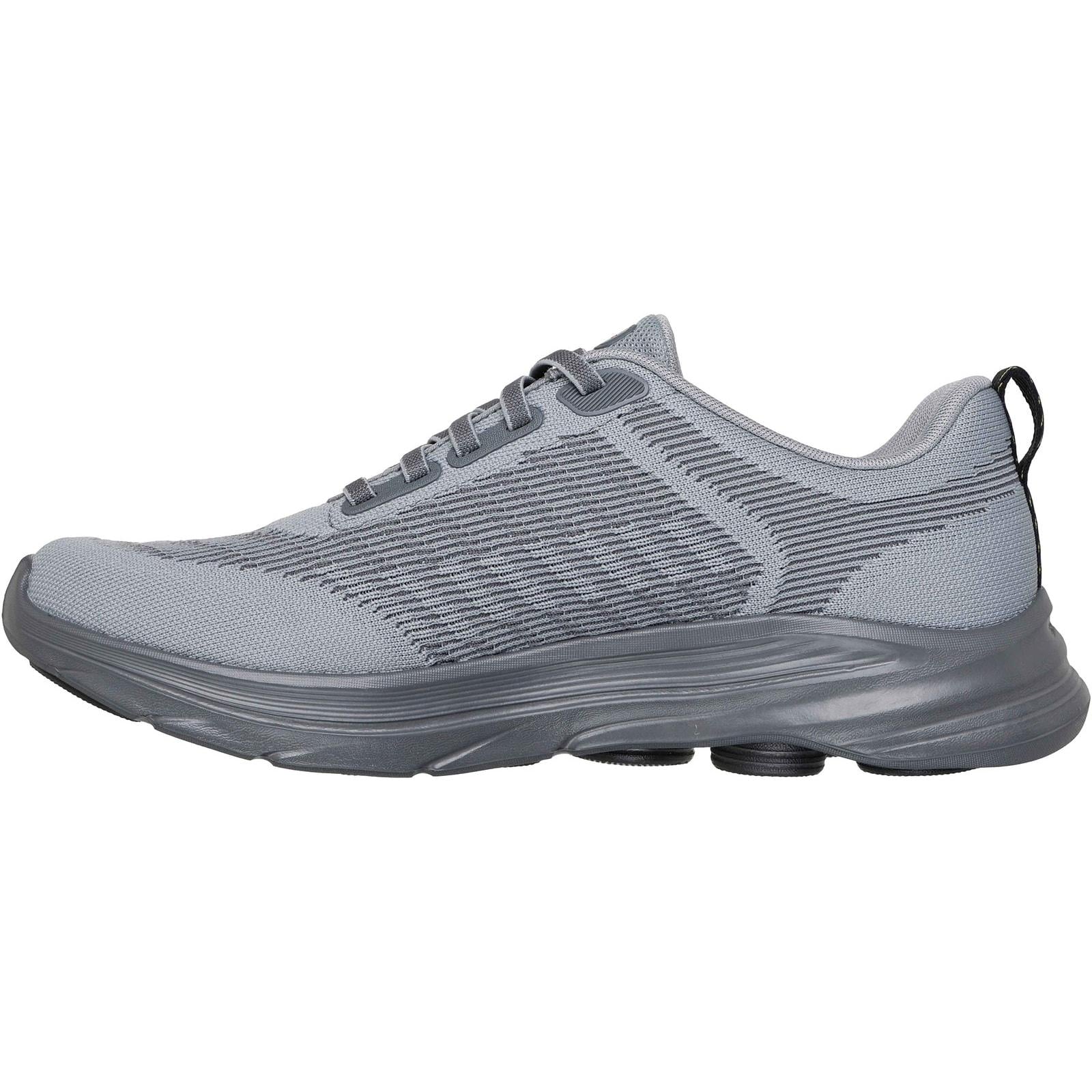 Skechers Mens GO Walk 8 Day Trainer Grey/Yellow - Image 2