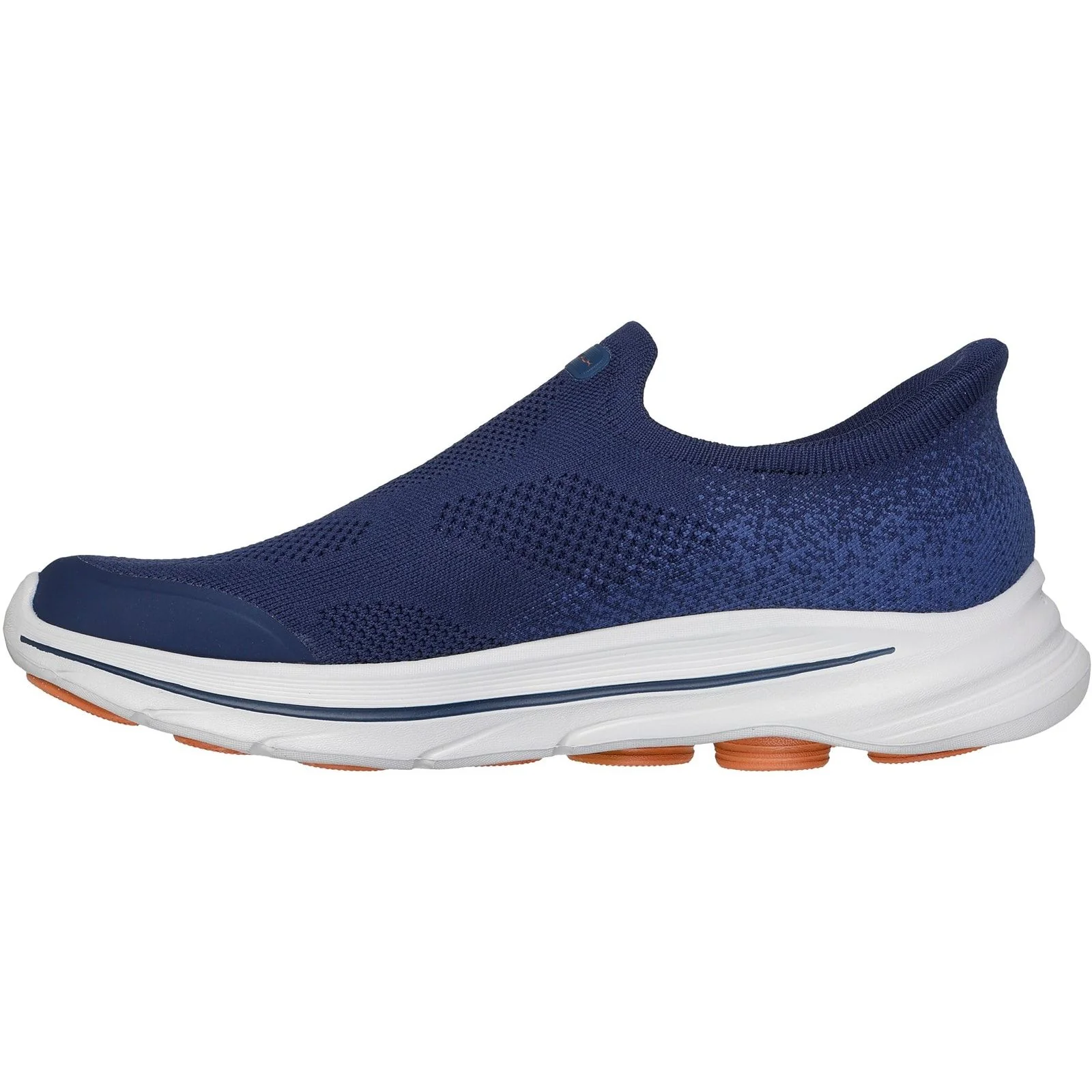 Skechers Mens Go Walk 8 Pelayo Trainers Navy/Orange - Image 2
