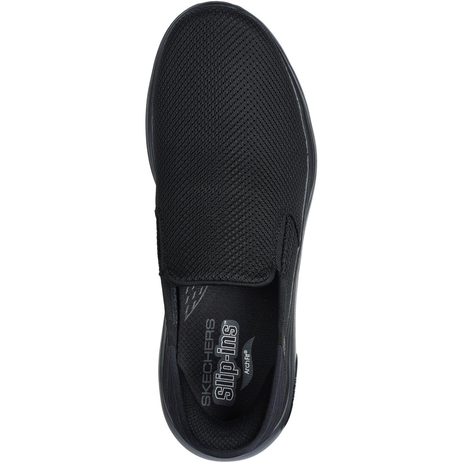 Skechers Mens GO WALK Arch Fit 2.0 Shoes Black - Image 3