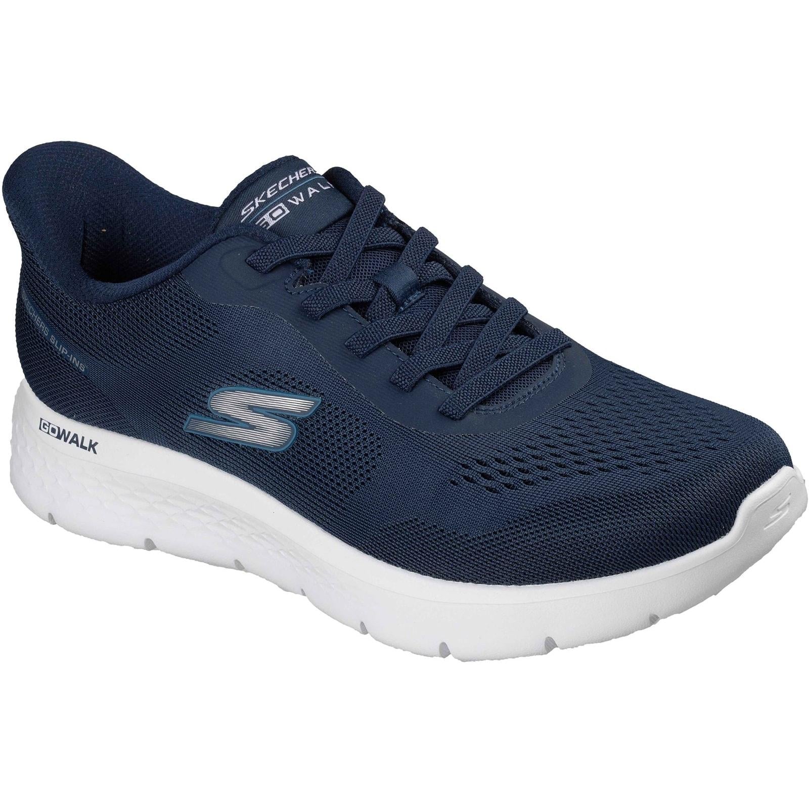 Skechers Mens Go Walk Flex Trainers Navy - Image 2