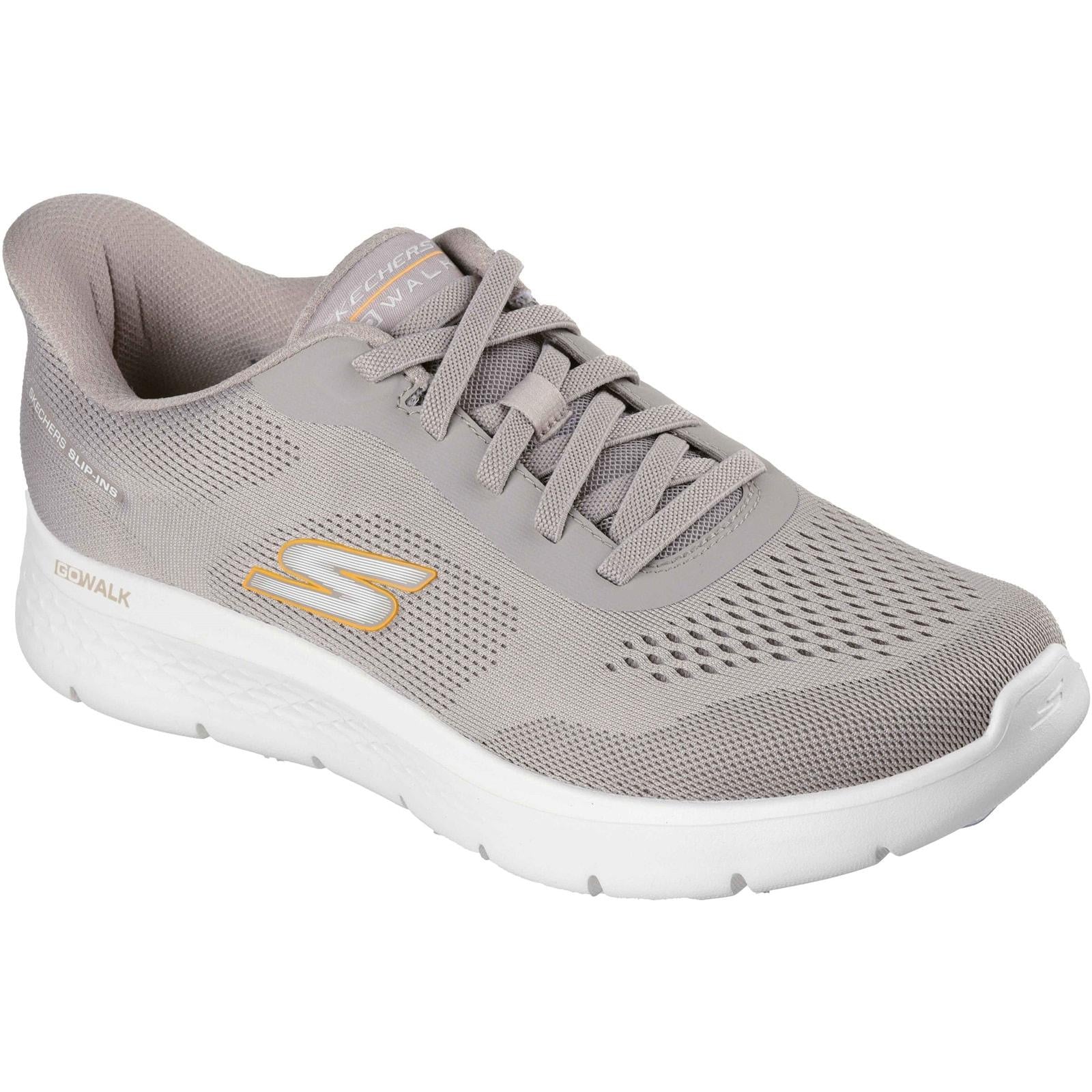 Skechers Mens Go Walk Flex Trainers Taupe - Image 2