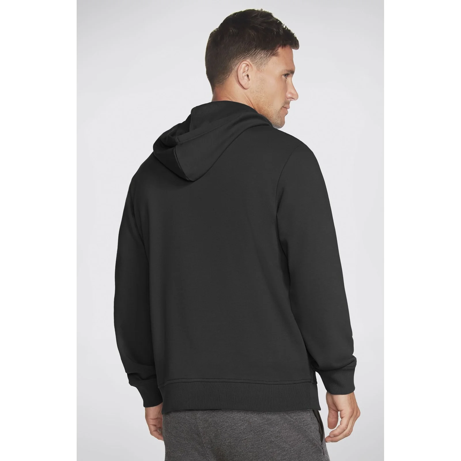 Skechers Mens Heritage Pullover Hoodie Bold Black - Image 2