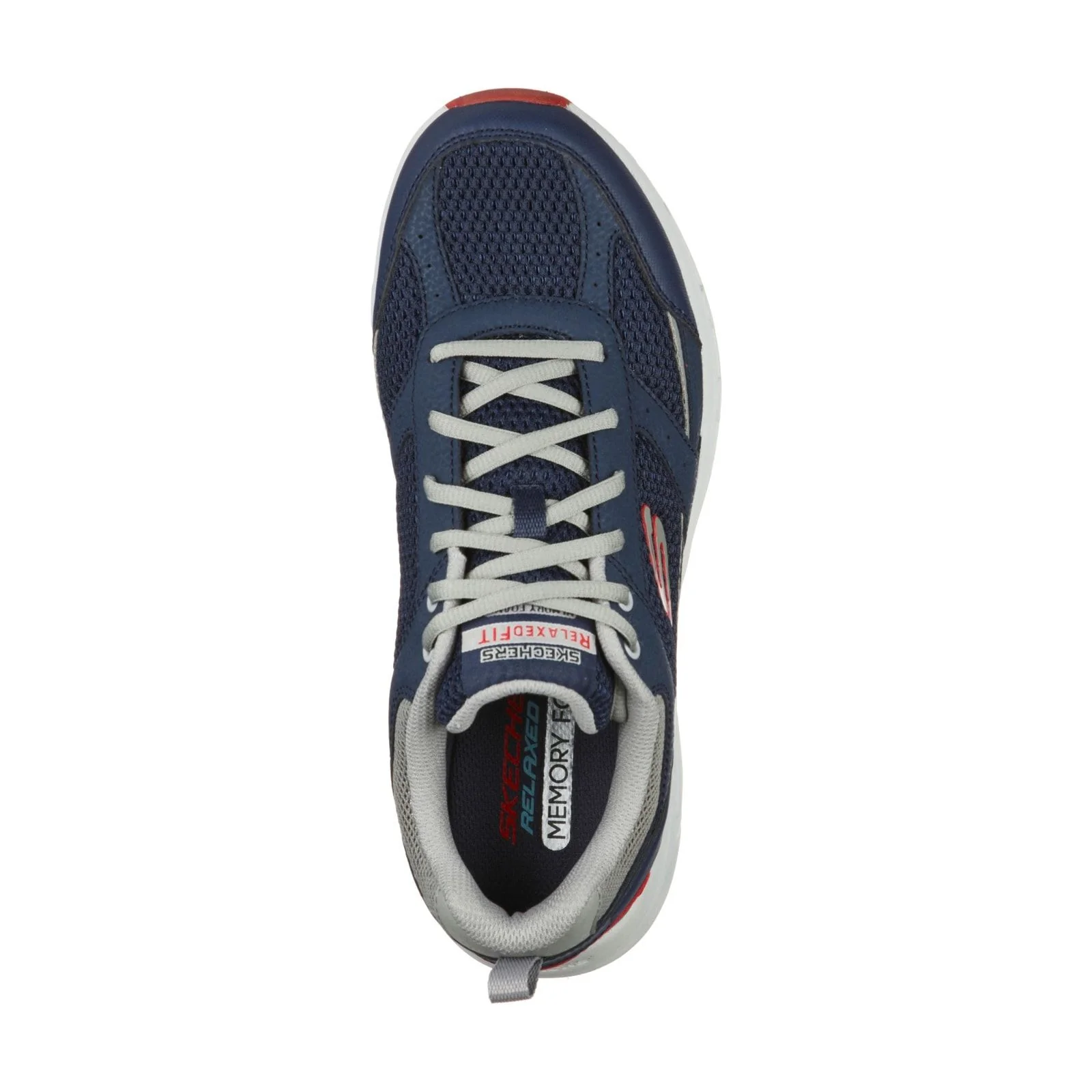Skechers Mens Oak Canyon Verketta Trainers Navy/Grey - Image 4
