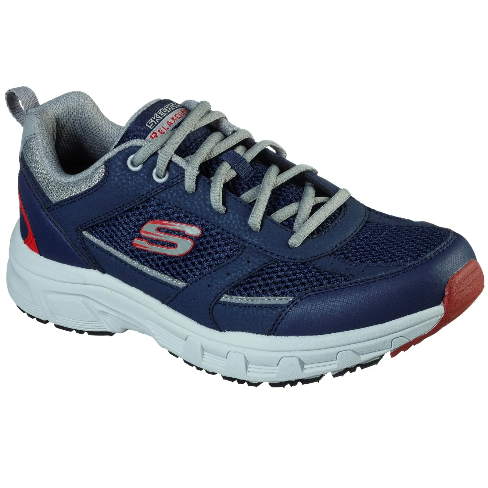 Skechers Mens Oak Canyon Verketta Trainers Navy/Grey - Image 5
