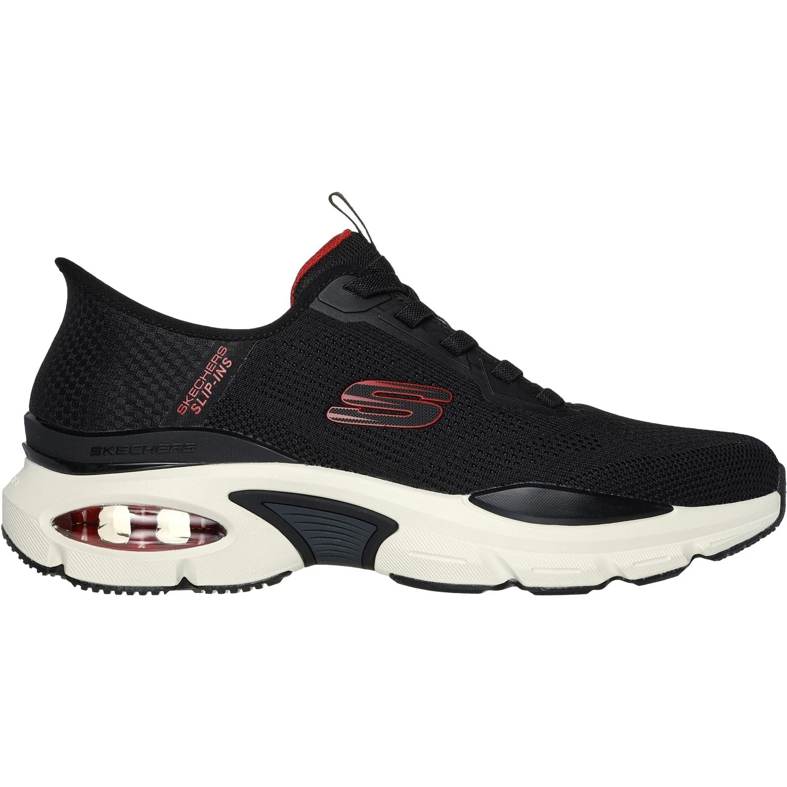 Skechers Mens Skech-Air Ventura Vanderway Shoes Black/Red
