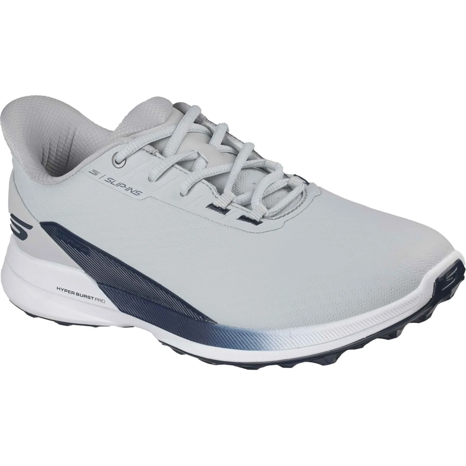 Skechers Mens Skechers Pure Slip Ins Golf Shoes Grey/Navy - Image 5