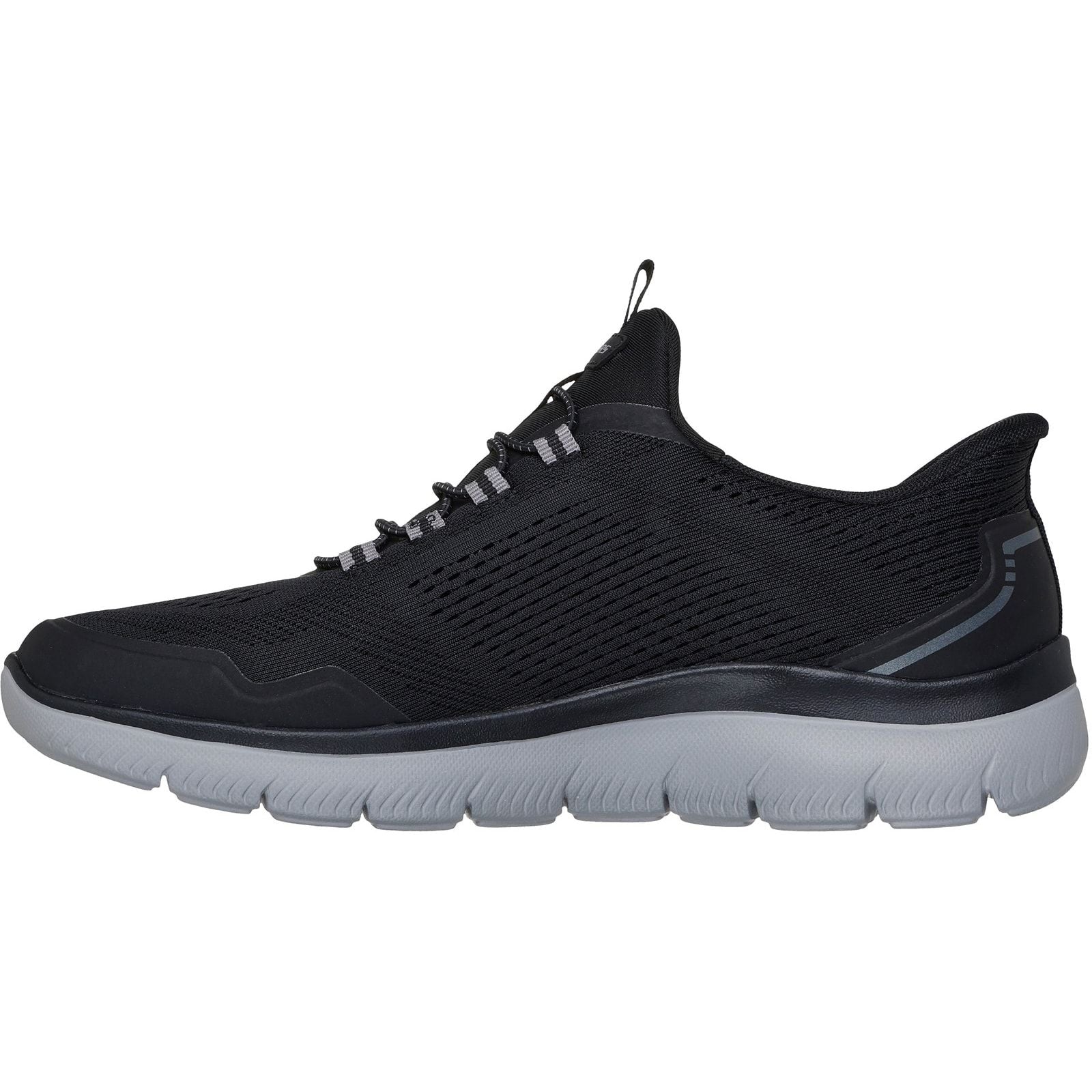 Skechers Mens Summits Top Rate Trainers Black/Charcoal - Image 2