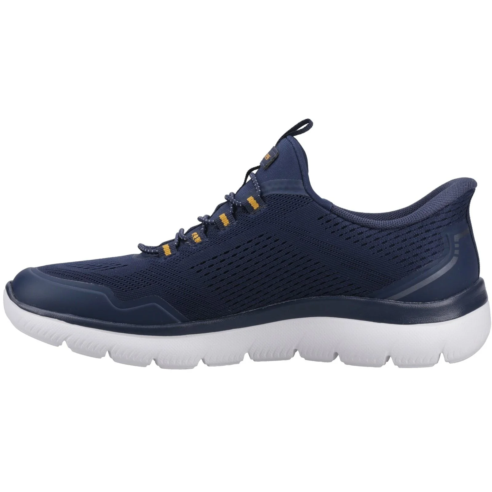 Skechers Mens Summits Top Rate Trainers Navy/Yellow - Image 2