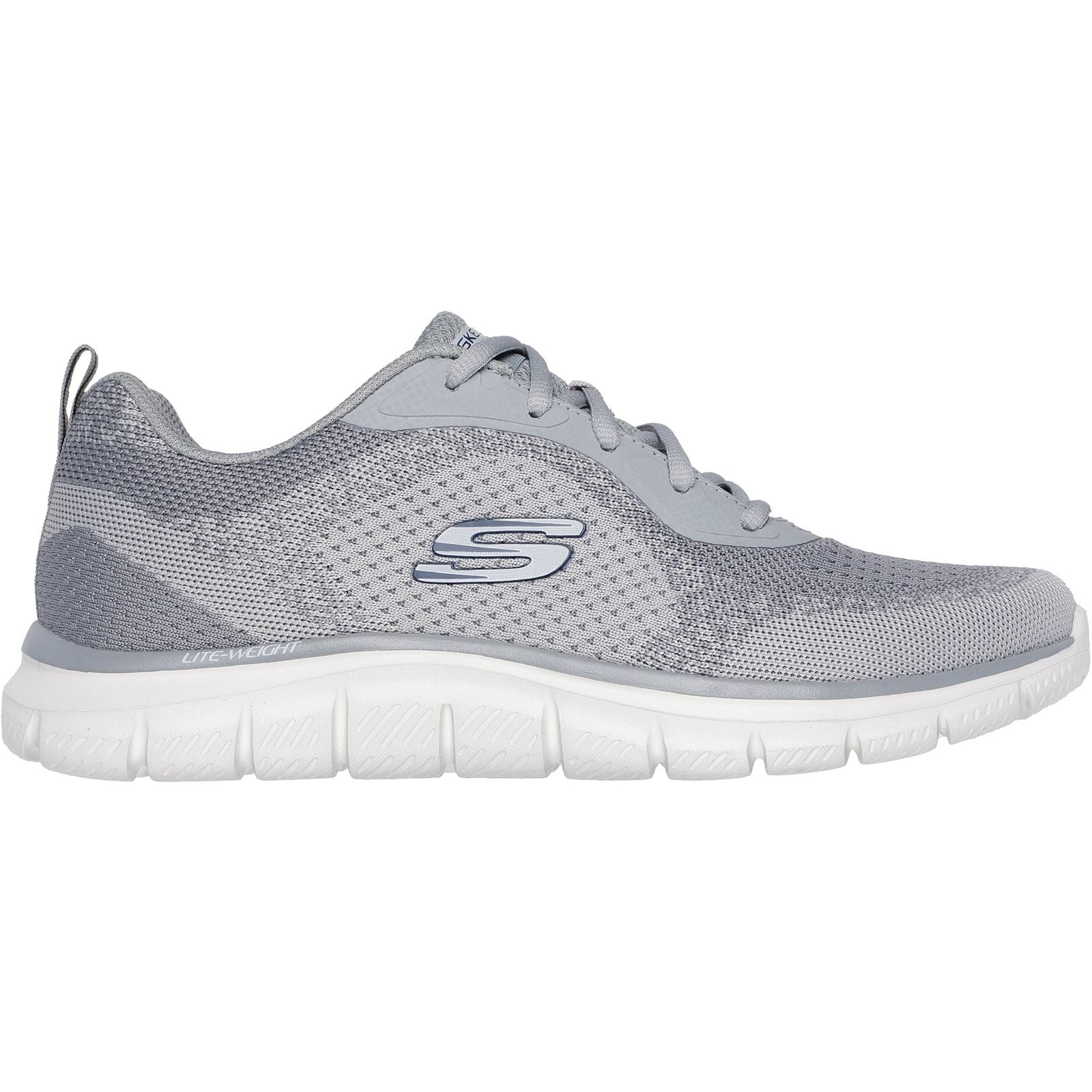 Skechers Mens Track Glendor Shoe Grey