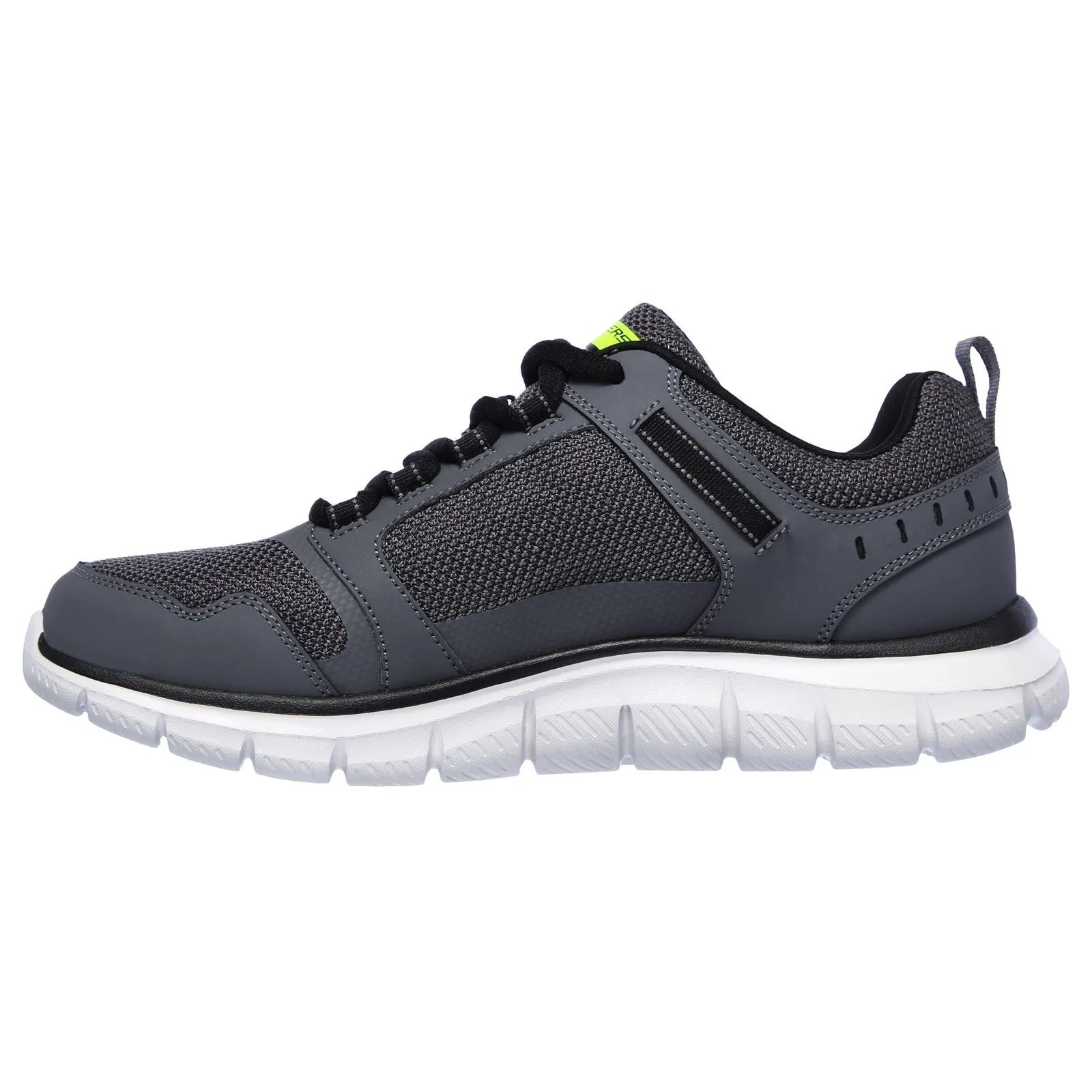 Skechers Mens Track Knockhill Shoes Charcoal/Black - Image 2