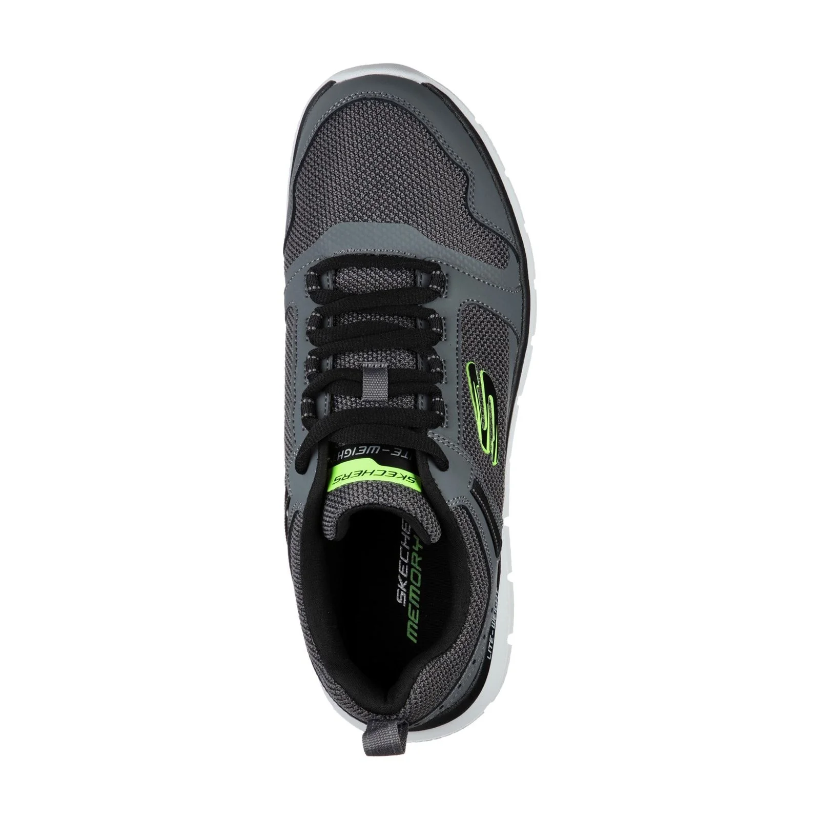 Skechers Mens Track Knockhill Shoes Charcoal/Black - Image 4