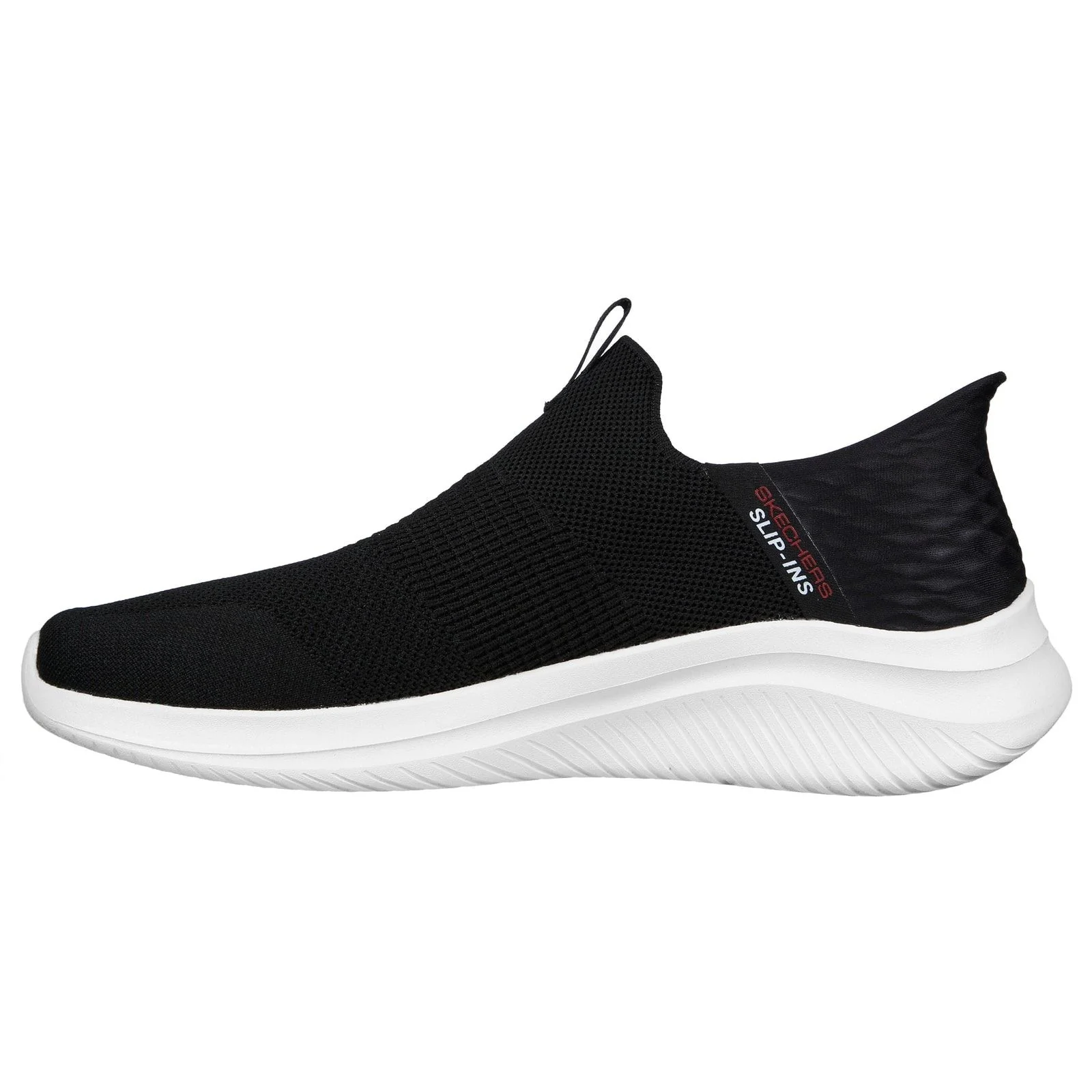 Skechers Mens Ultra Flex 3.0 Smooth Step Wide Trainers Black - Image 2
